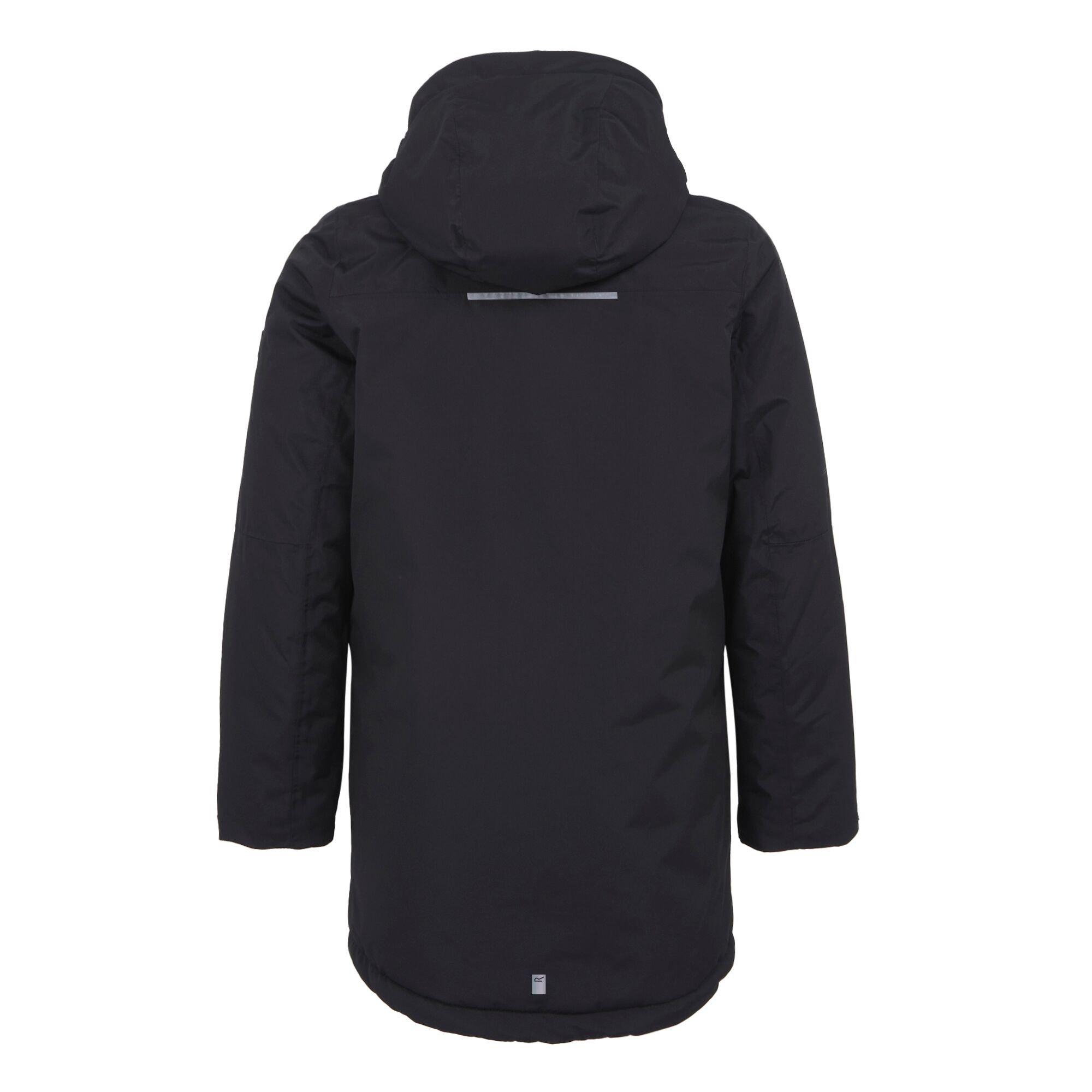 Black(Oat) - Regatta - Unisex Kids Farbank Isotex Insulated Waterproof Jacket - 7