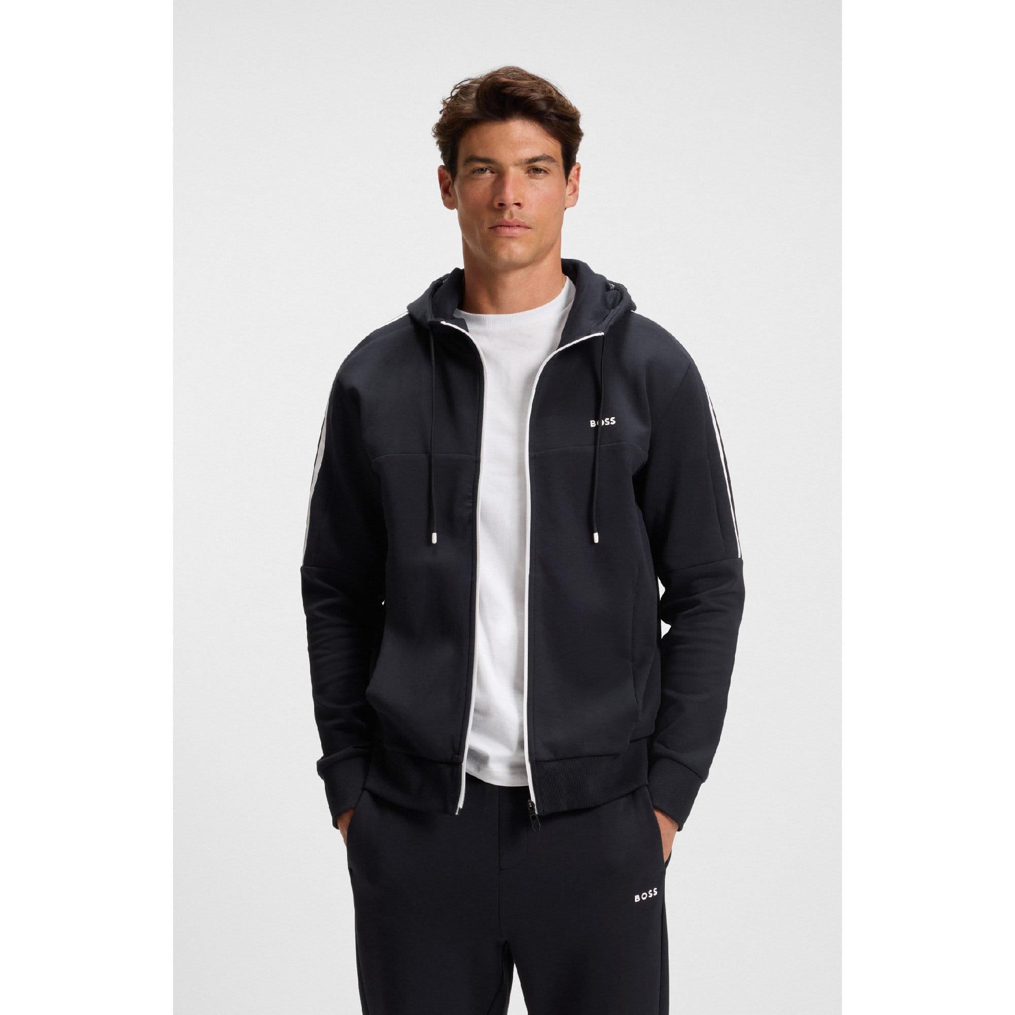 Dark Blue - Boss - Saggynos Zip Hoodie - 2