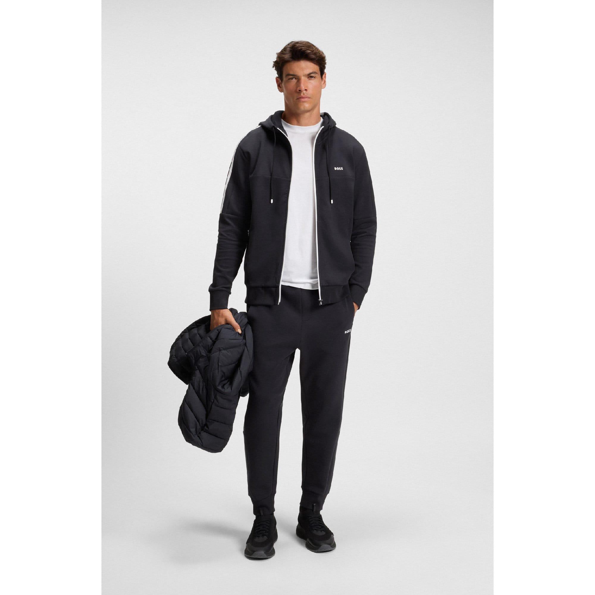 Dark Blue - Boss - Saggynos Zip Hoodie - 4