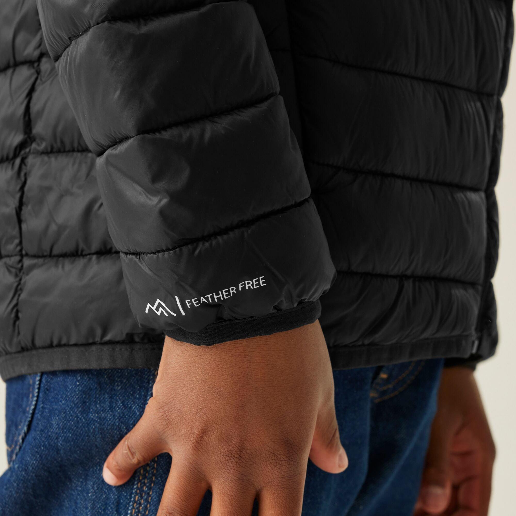 Black - Regatta - Unisex Kids Marizion Water Resistant Long Sleeve Quilted Jacket - 6