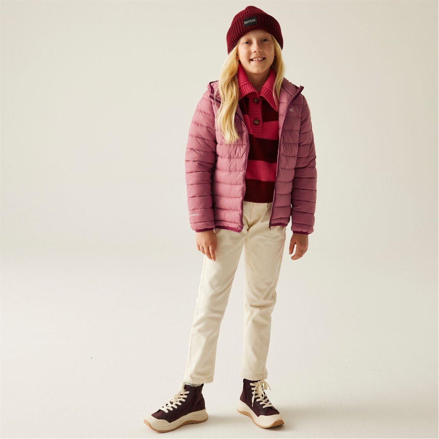Regatta  Kids Marizion Water Resistant Long Sleeve Quilted Jacket - Dusty Rose - 5-6yrs