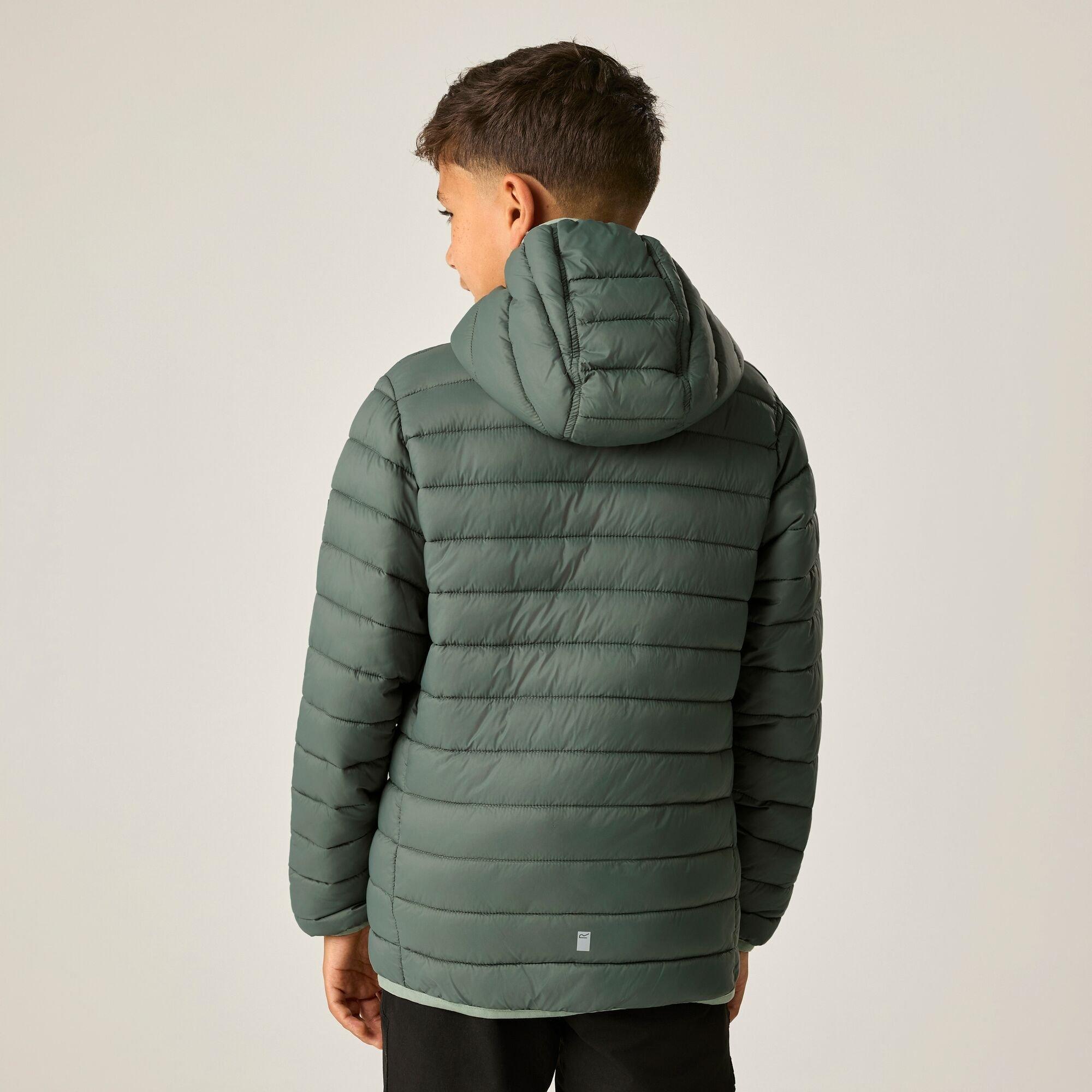 Dark Forest Gre - Regatta - Kids Marizion Hooded Insulated Jacket - 2