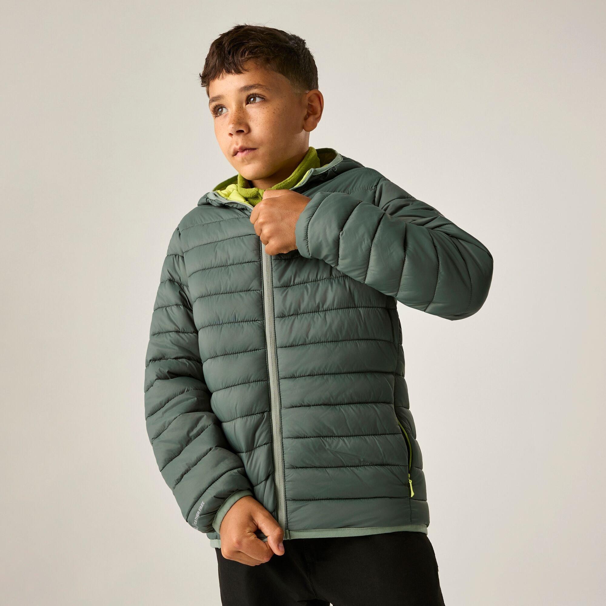 Dark Forest Gre - Regatta - Kids Marizion Hooded Insulated Jacket - 5