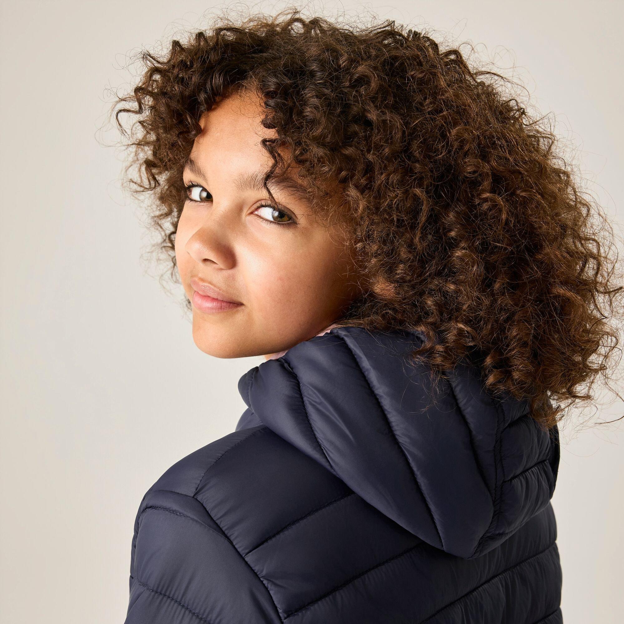 Navy(Powder Lil - Regatta - Kids Marizion Hooded Insulated Jacket - 7