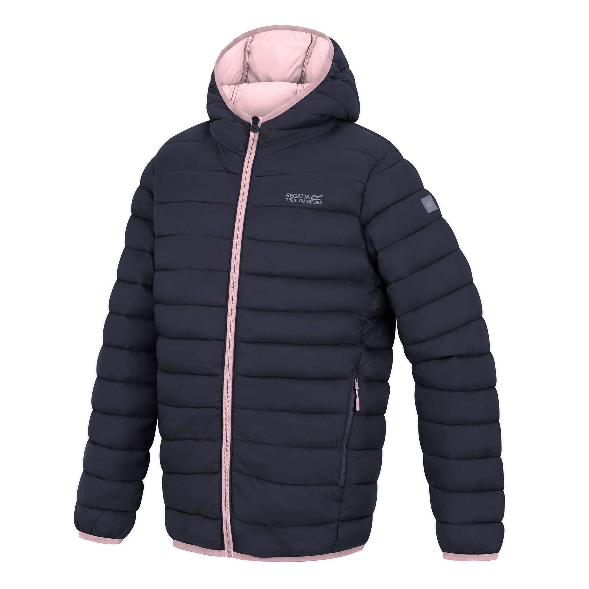 Navy(Powder Lil - Regatta - Kids Marizion Hooded Insulated Jacket - 10