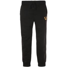 True Religion Flocked Horseshoe Logo Joggers