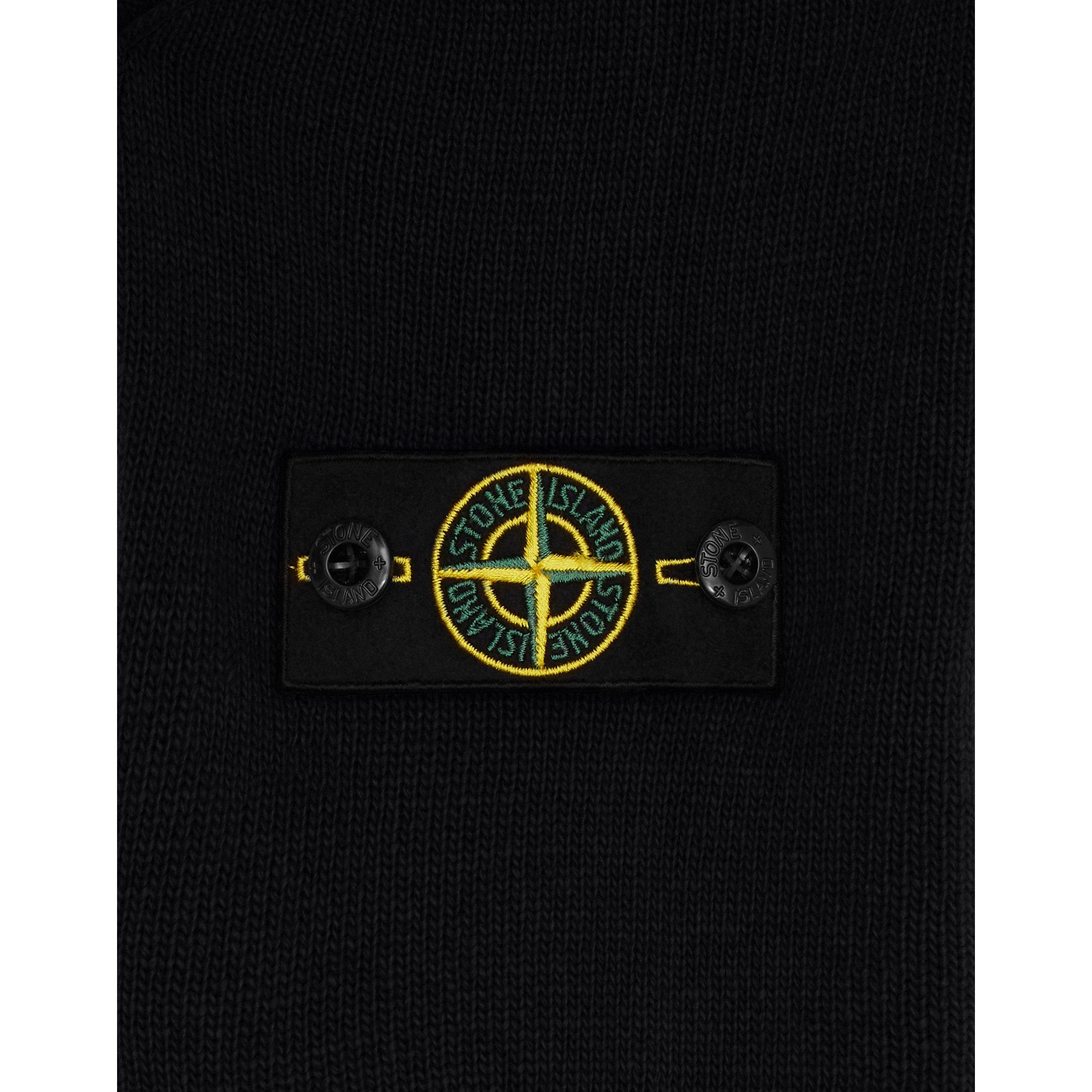 Black V0029 - Stone Island - Crew Knit Juniors - 4