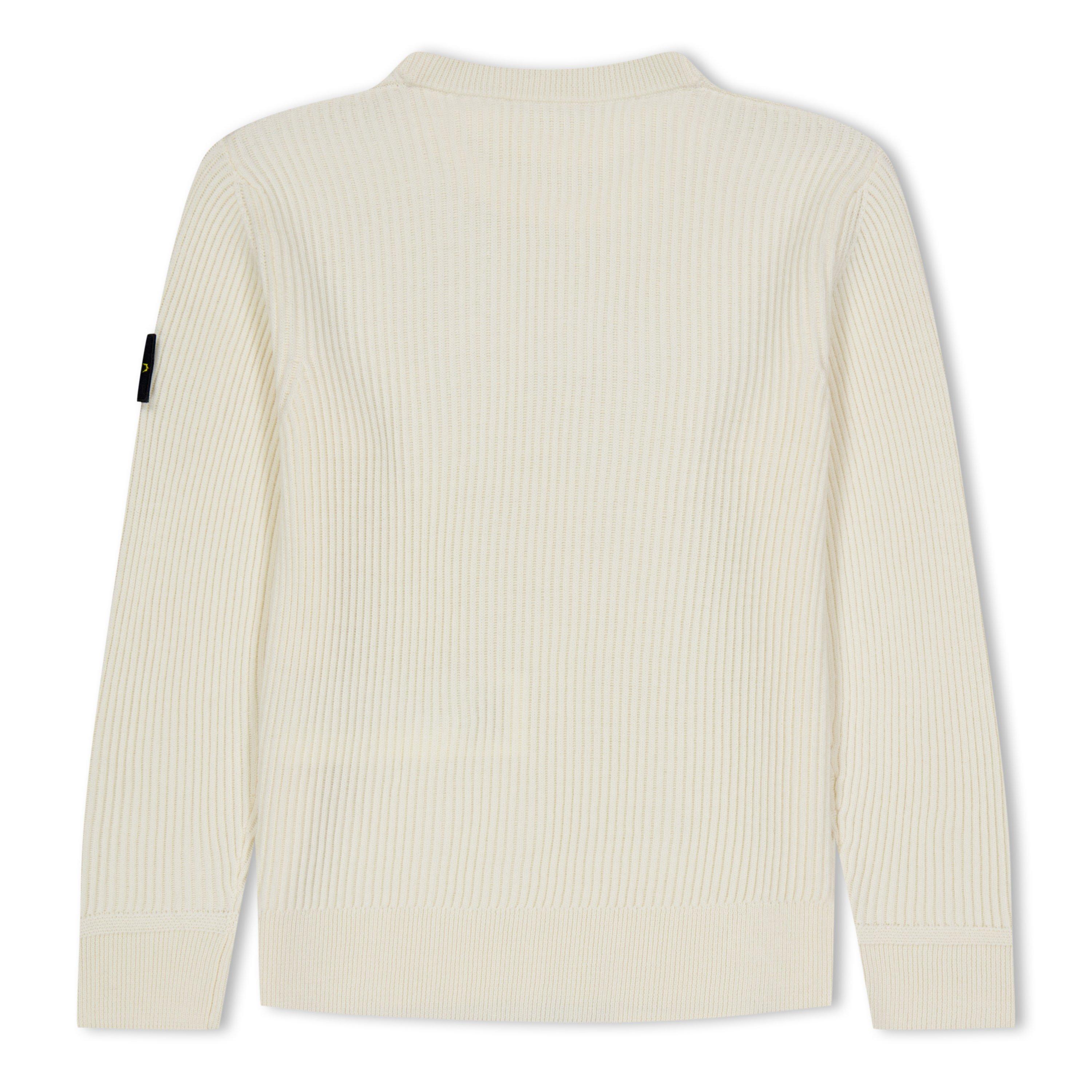 Natural V0099 - Stone Island - Crew Neck Ribbed Knit Sweatshirt Junior Boys - 2