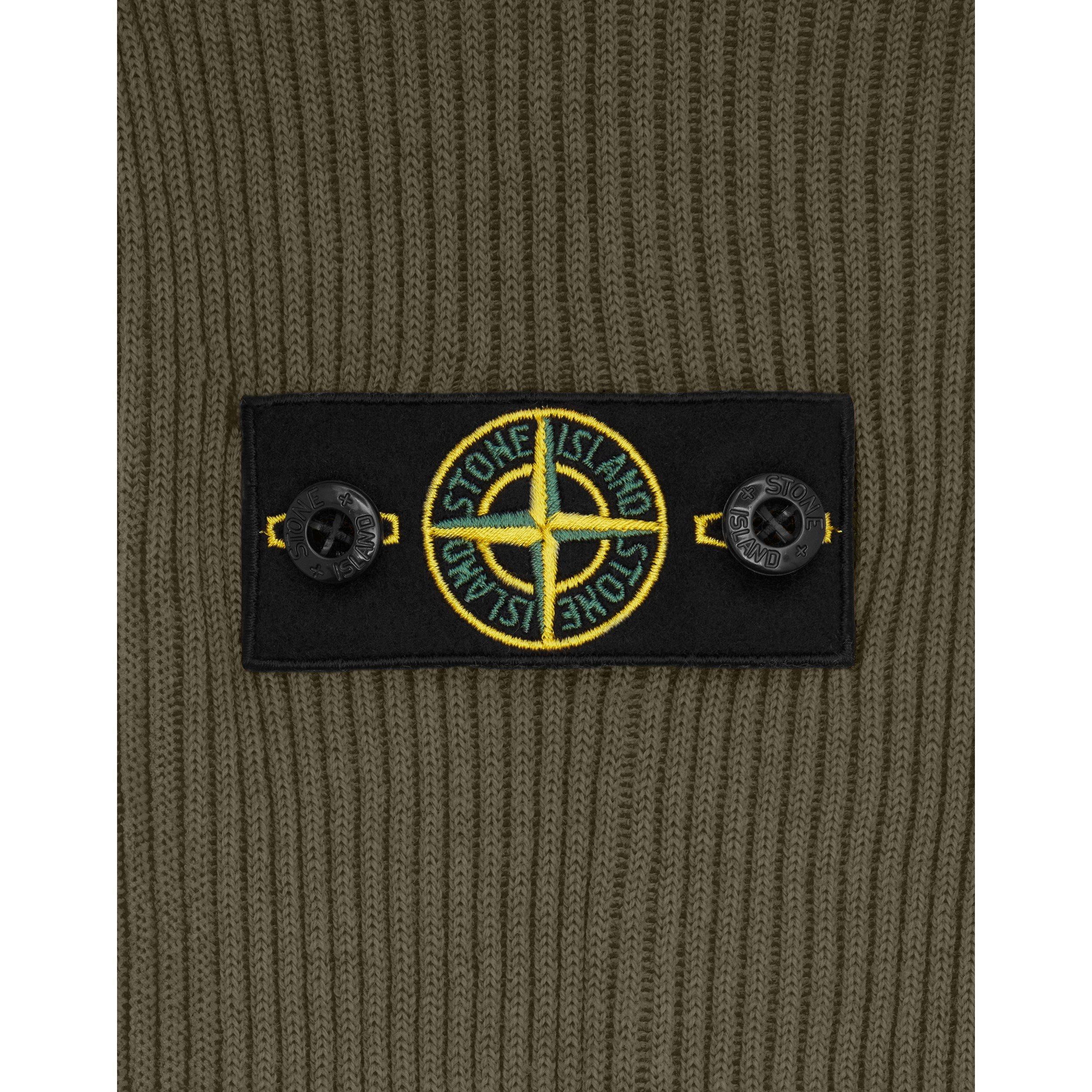 Salvia V0055 - Stone Island - Crew Neck Ribbed Knit Sweatshirt Junior Boys - 4