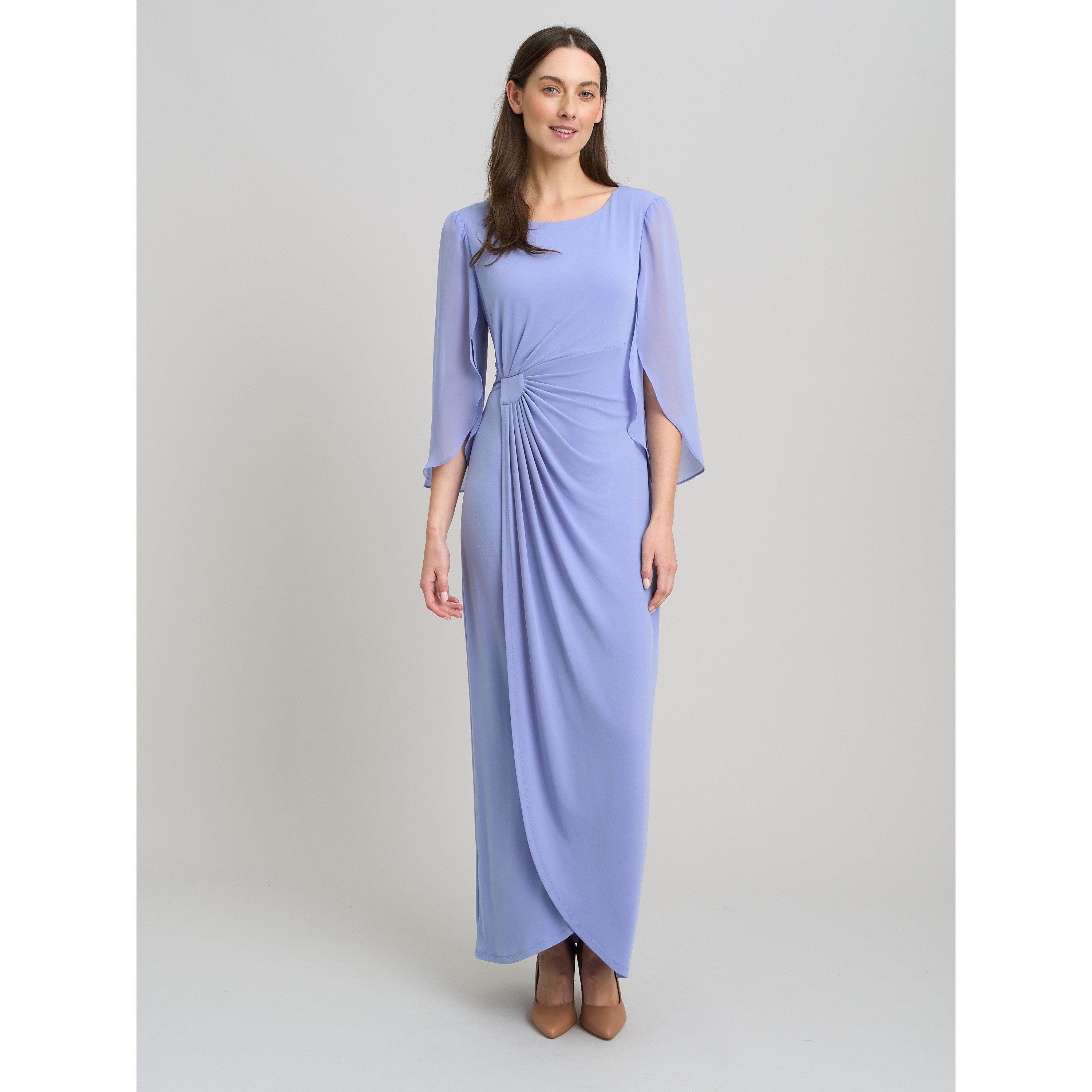 Perri - Gina Bacconi - Iulia Maxi Wrap Dress W/ Chiffon Sleeve - 2