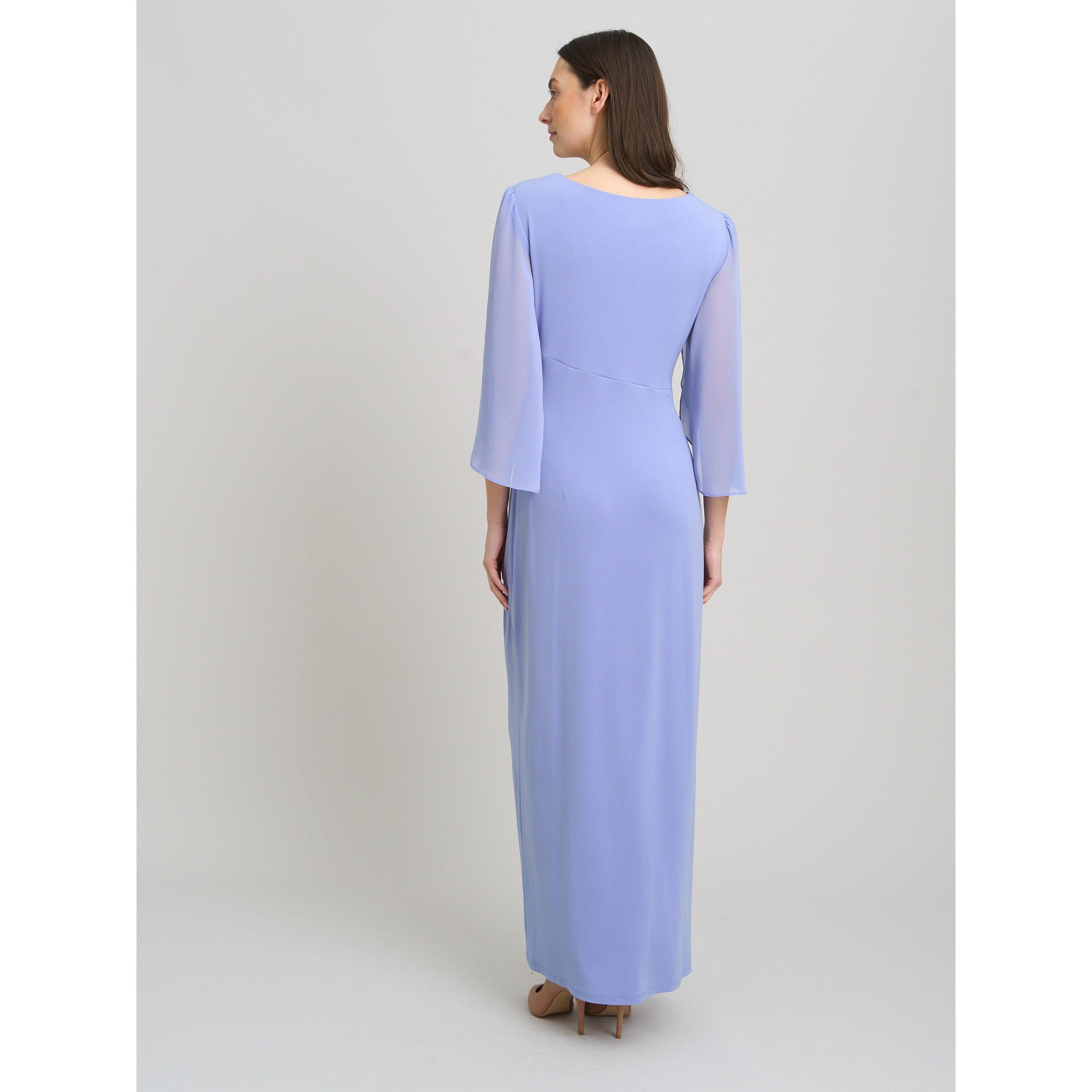 Perri - Gina Bacconi - Iulia Maxi Wrap Dress W/ Chiffon Sleeve - 5