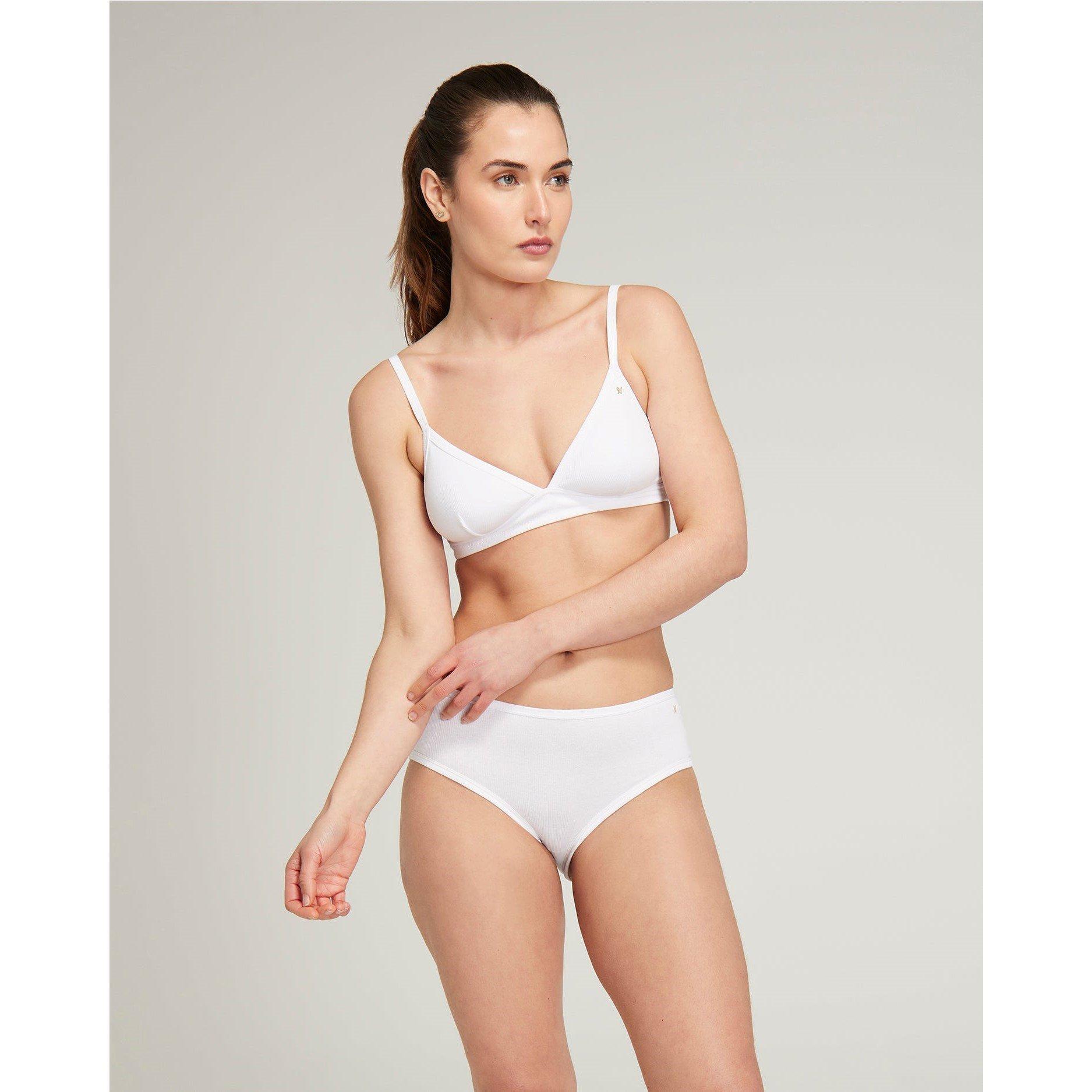 Nudea EASY DOES IT BRALETTE ORGANIC COTTON - White - L