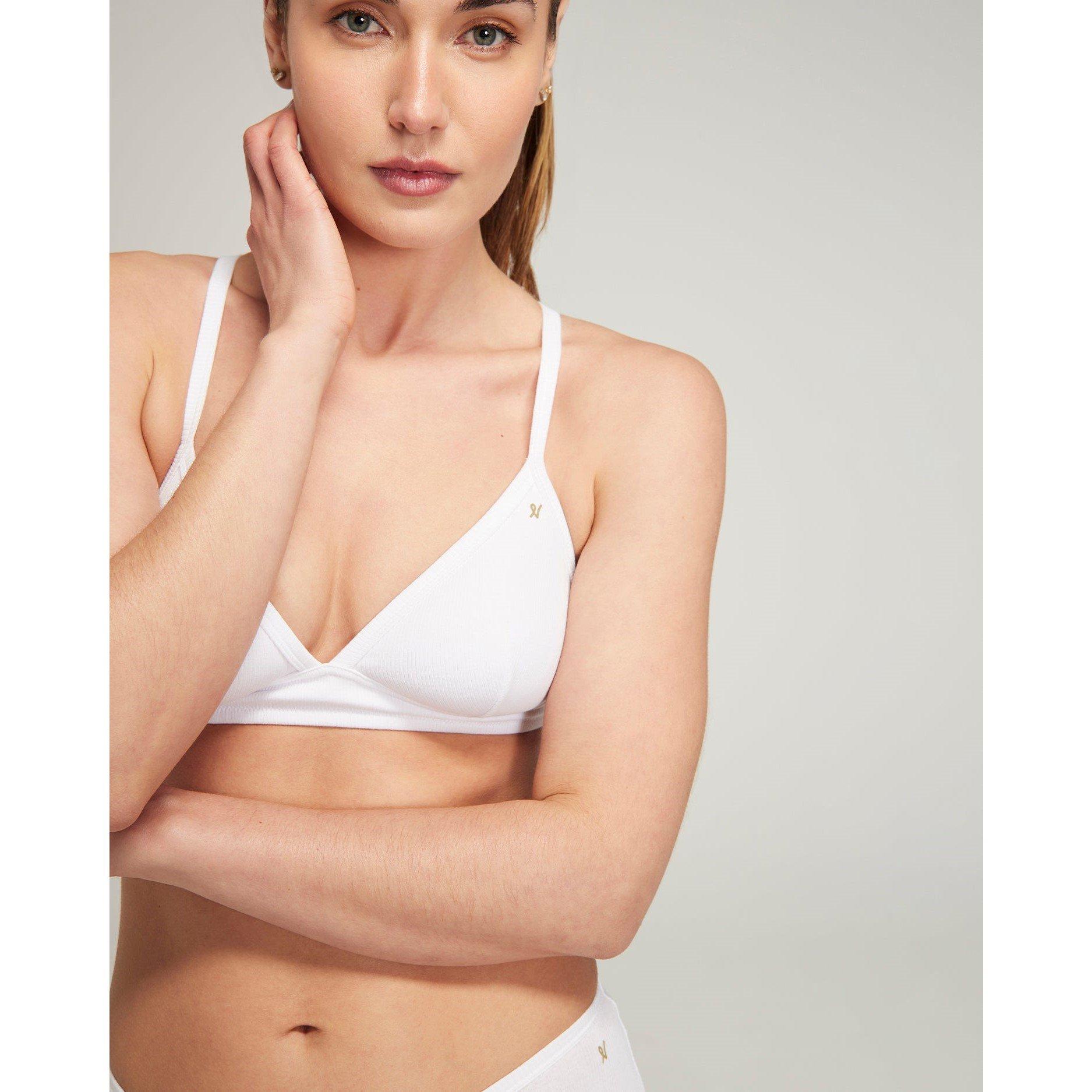 White - Nudea - EASY DOES IT BRALETTE ORGANIC COTTON - 2