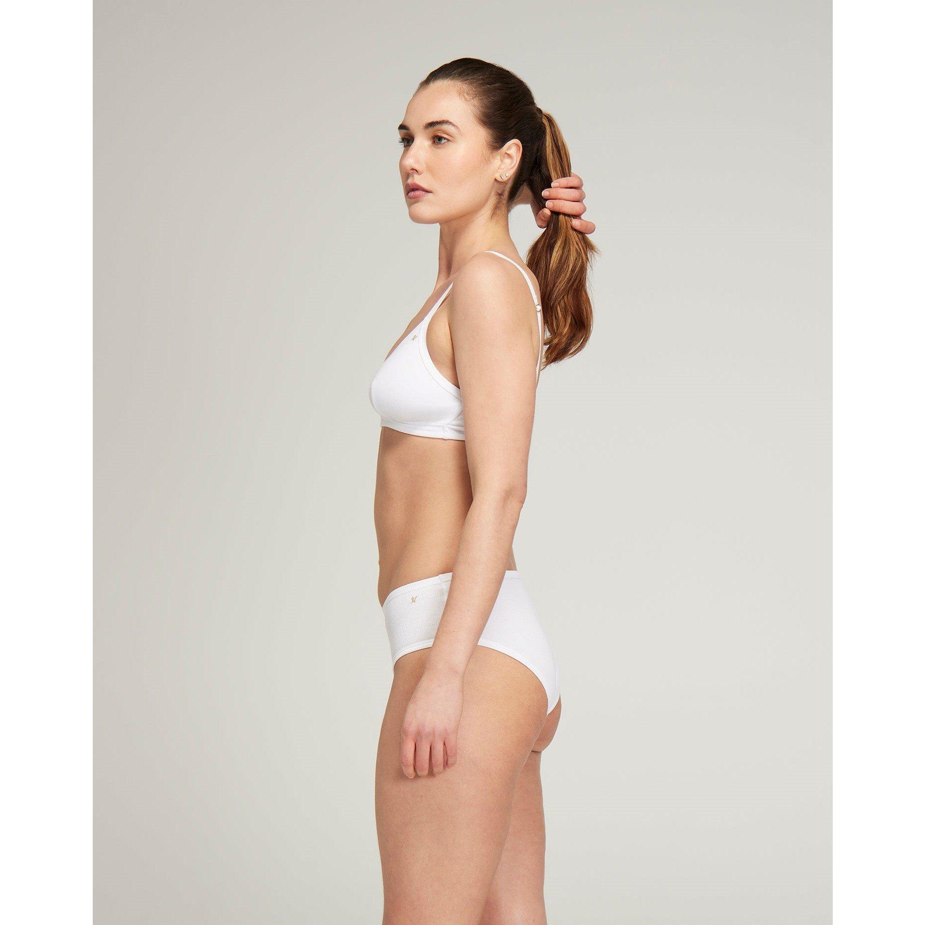 White - Nudea - EASY DOES IT BRALETTE ORGANIC COTTON - 4