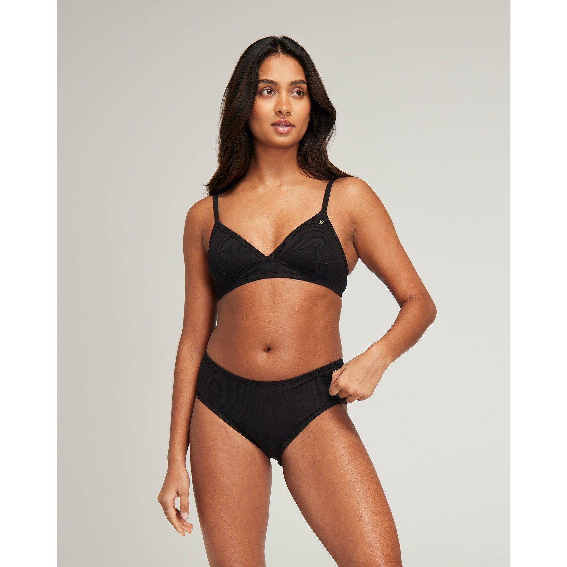Black - Nudea - EASY DOES IT BRALETTE ORGANIC COTTON - 1