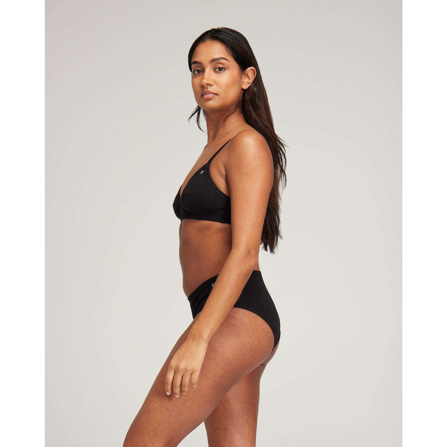 Black - Nudea - EASY DOES IT BRALETTE ORGANIC COTTON - 3