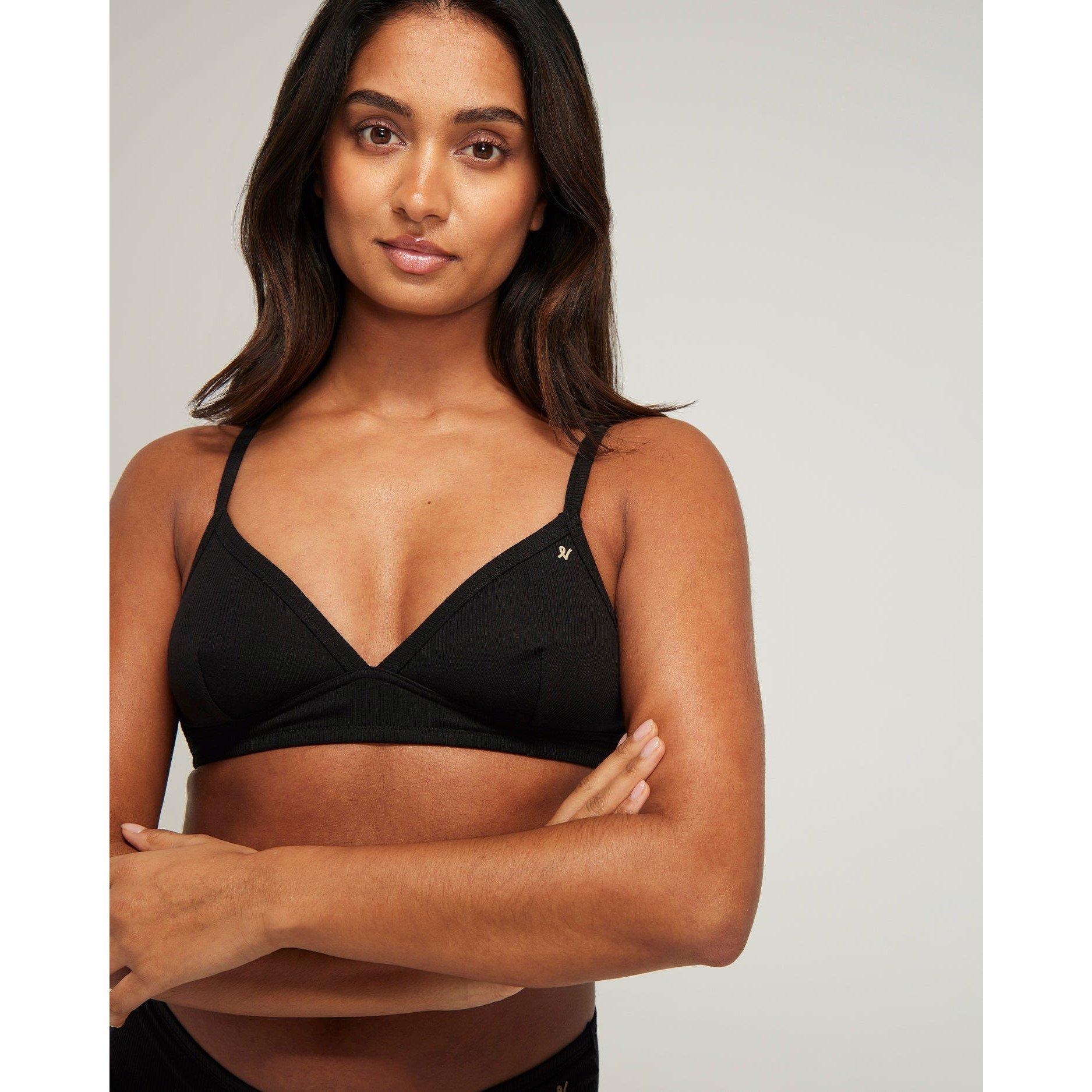Black - Nudea - EASY DOES IT BRALETTE ORGANIC COTTON - 4