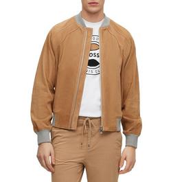 Boss Merforate Leather Jacket