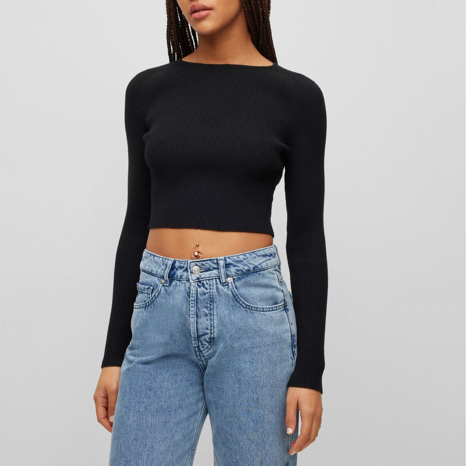 Black - Hugo - Saneriny Sweater - 1