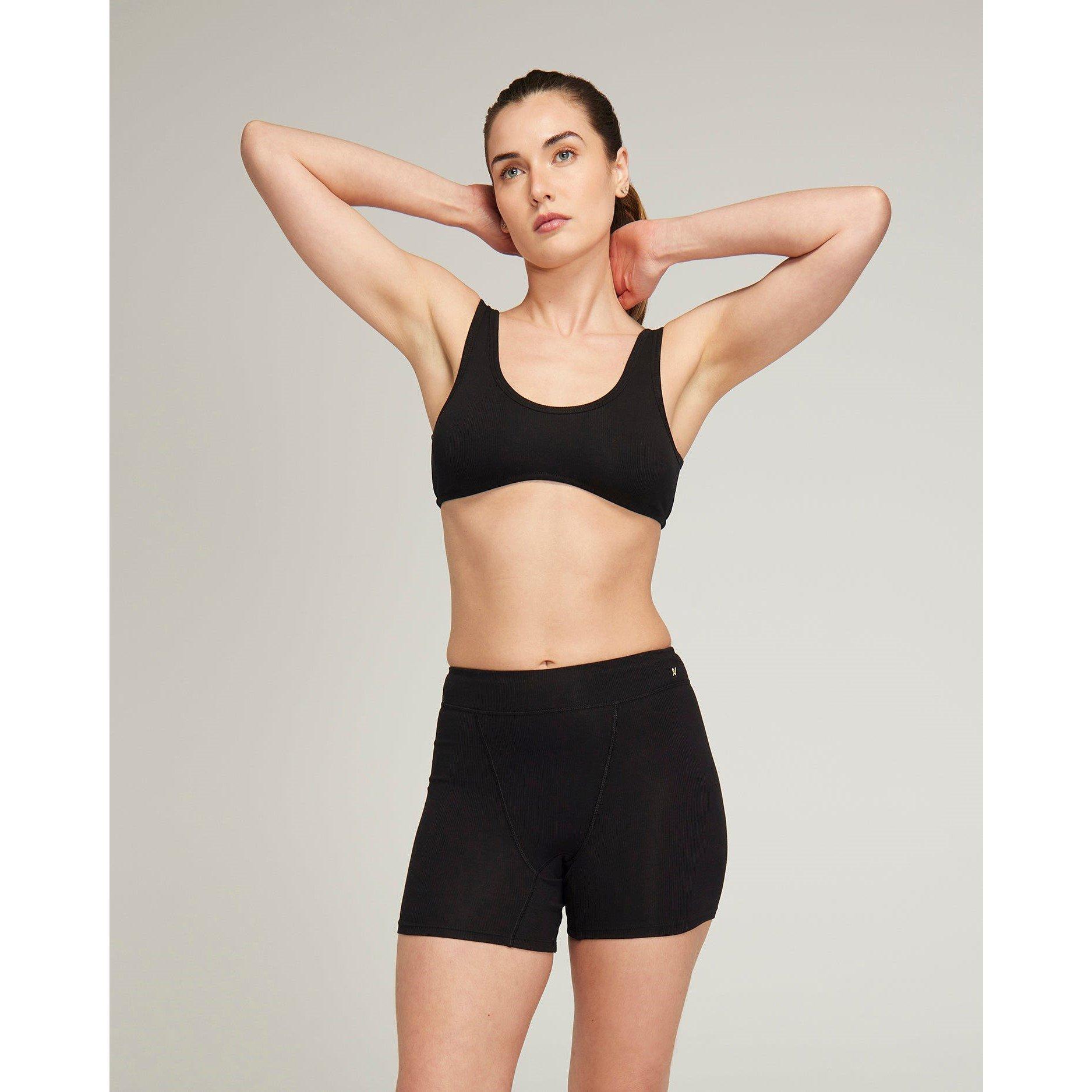 Nudea DIPPED FRONT BRALETTE ORGANIC COTTON - Black - M