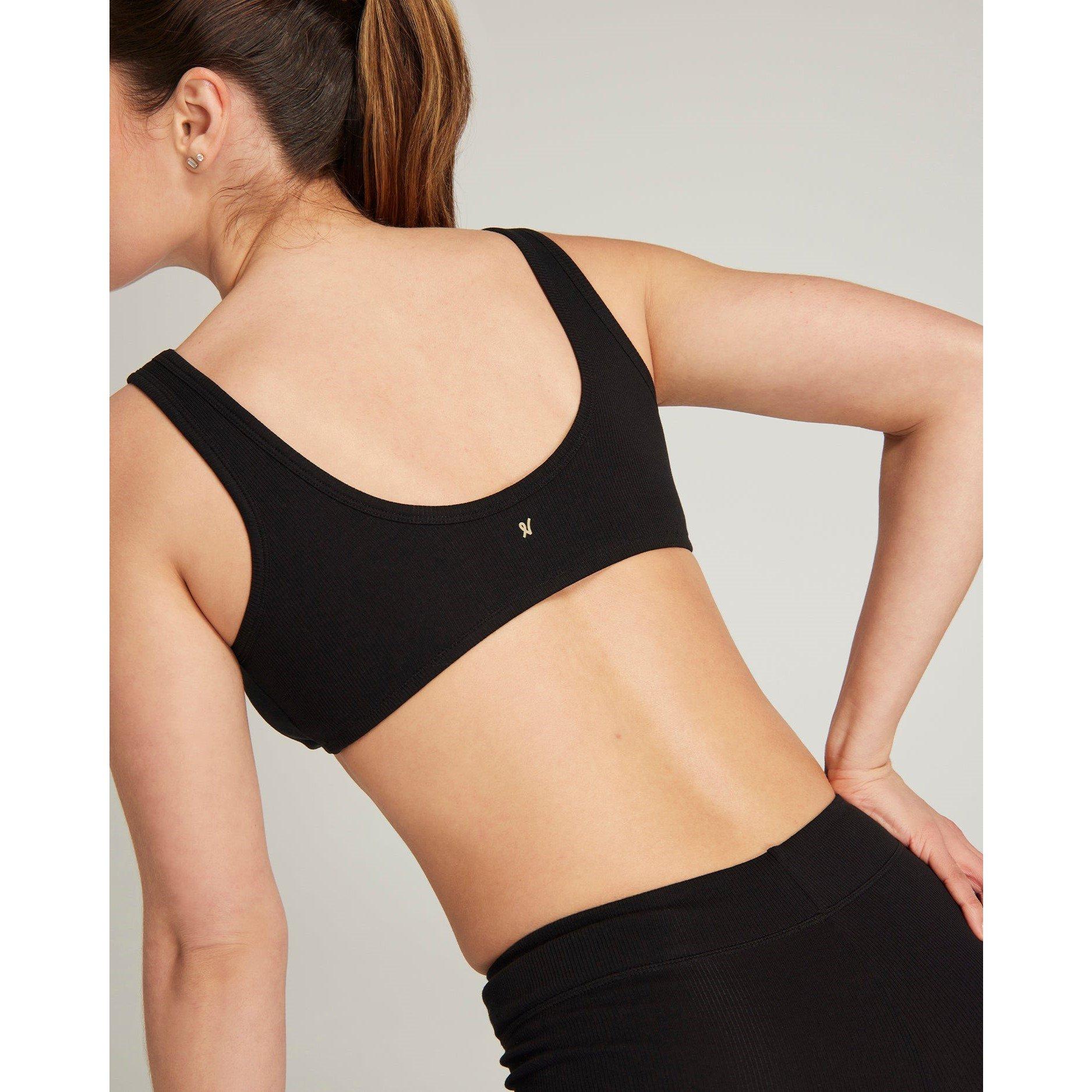 Black - Nudea - DIPPED FRONT BRALETTE ORGANIC COTTON - 3