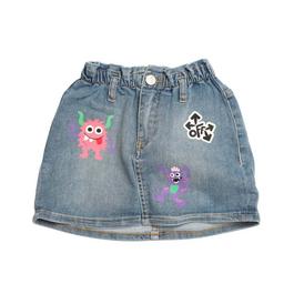 Off White Monster Denim Skirt
