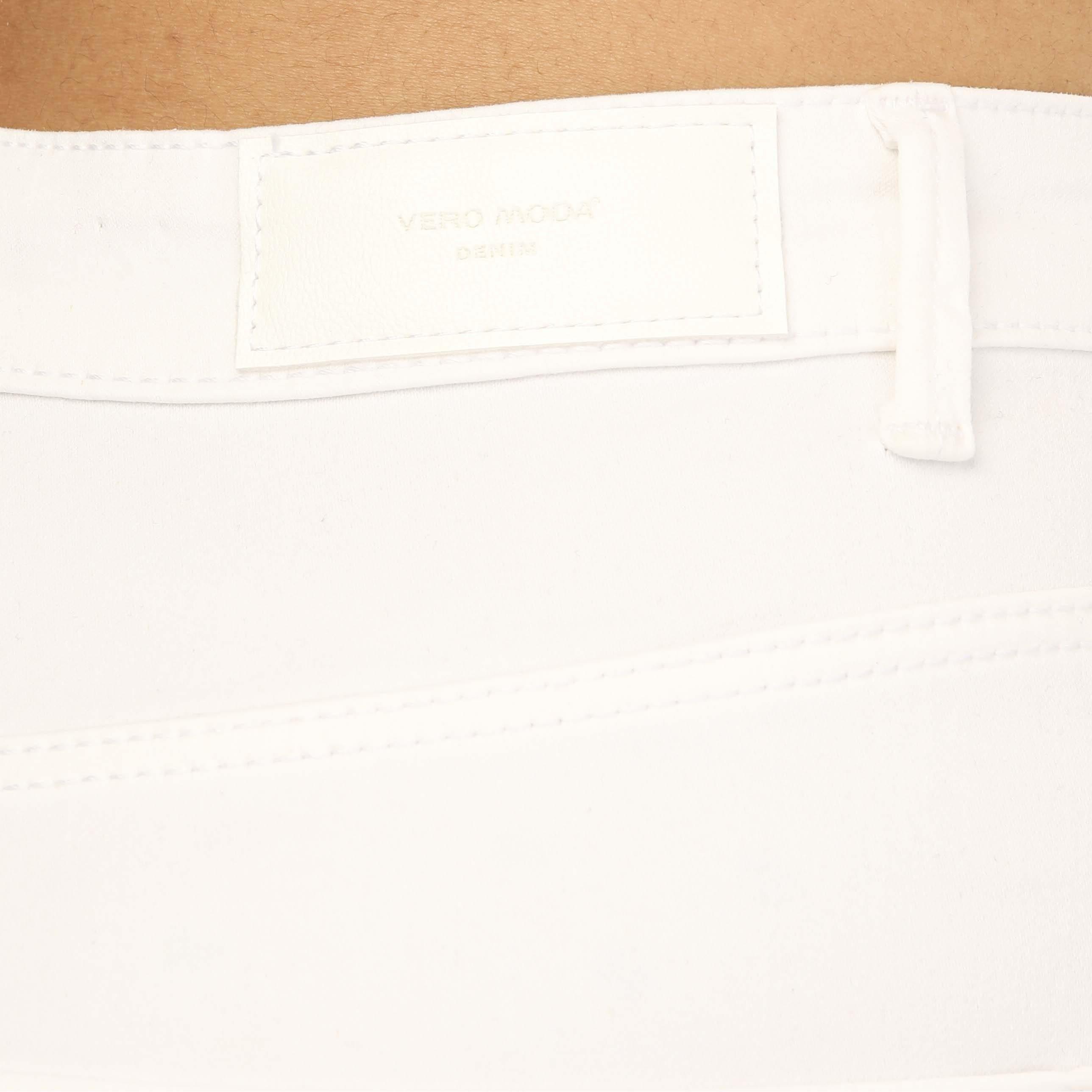 White - Vero Moda - Sophia High Waist Skinny Jeans - 3