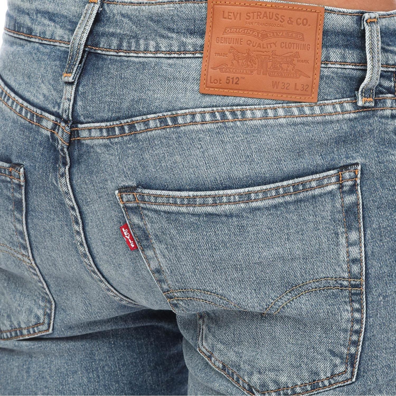 Blue - Levis - 512 Slim Taper Denim Jean - 3