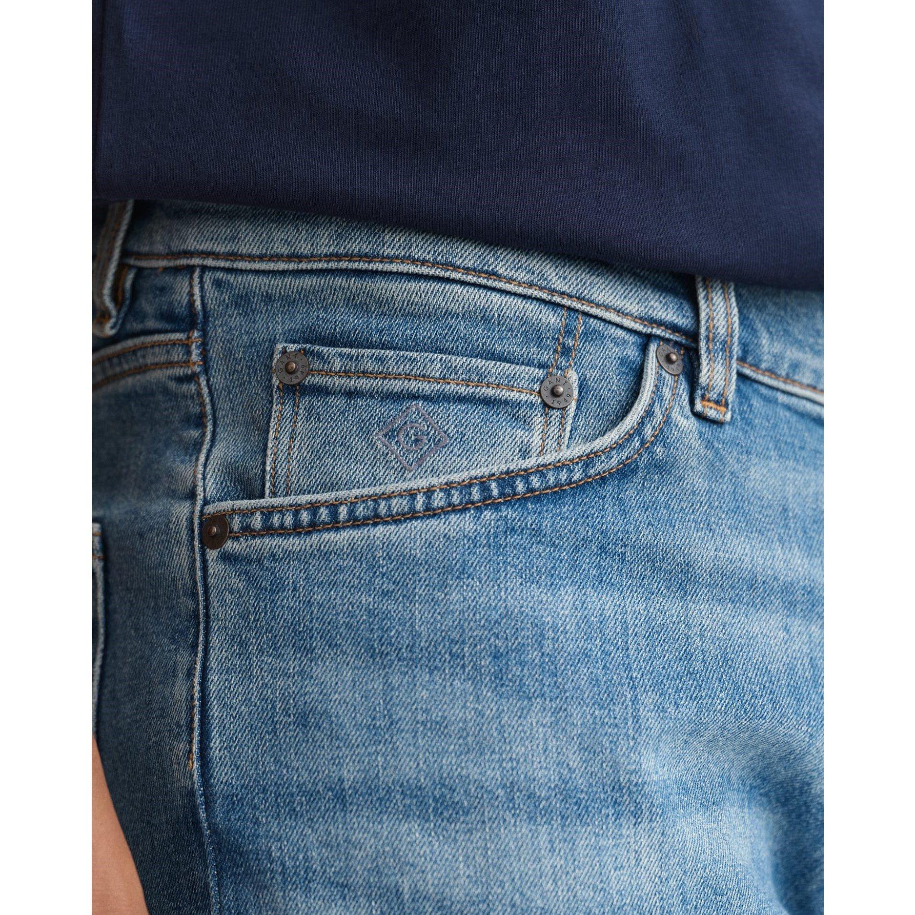 Blue - Gant - Hayes Slim Fit Jeans - 3