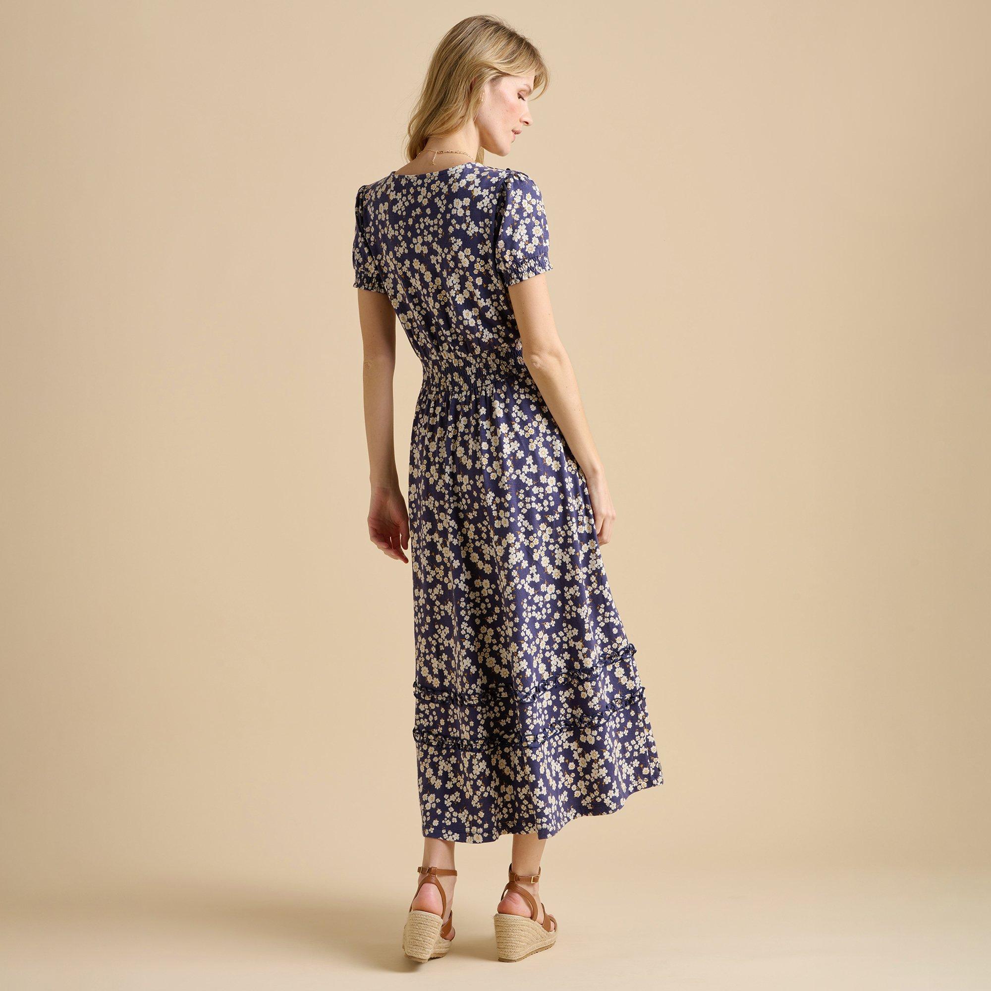 Navy - Brakeburn - Floating Daisy Maxi Dress - 2