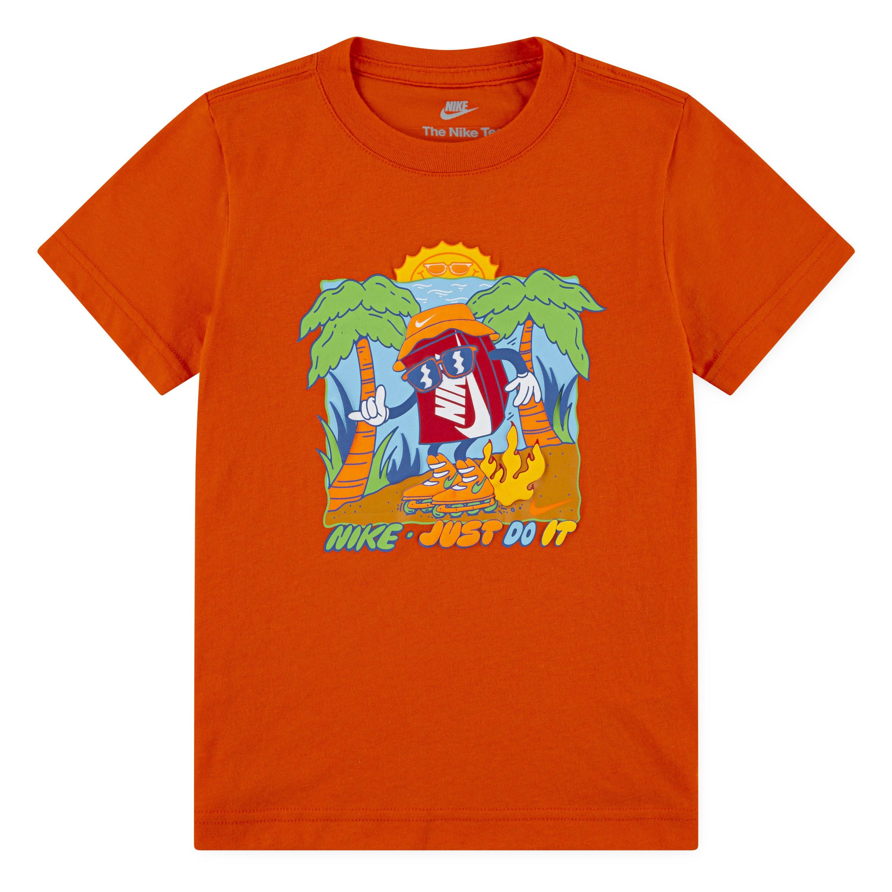 Safety Orange - Nike - Kids' Palm Tree T-Shirt - 1