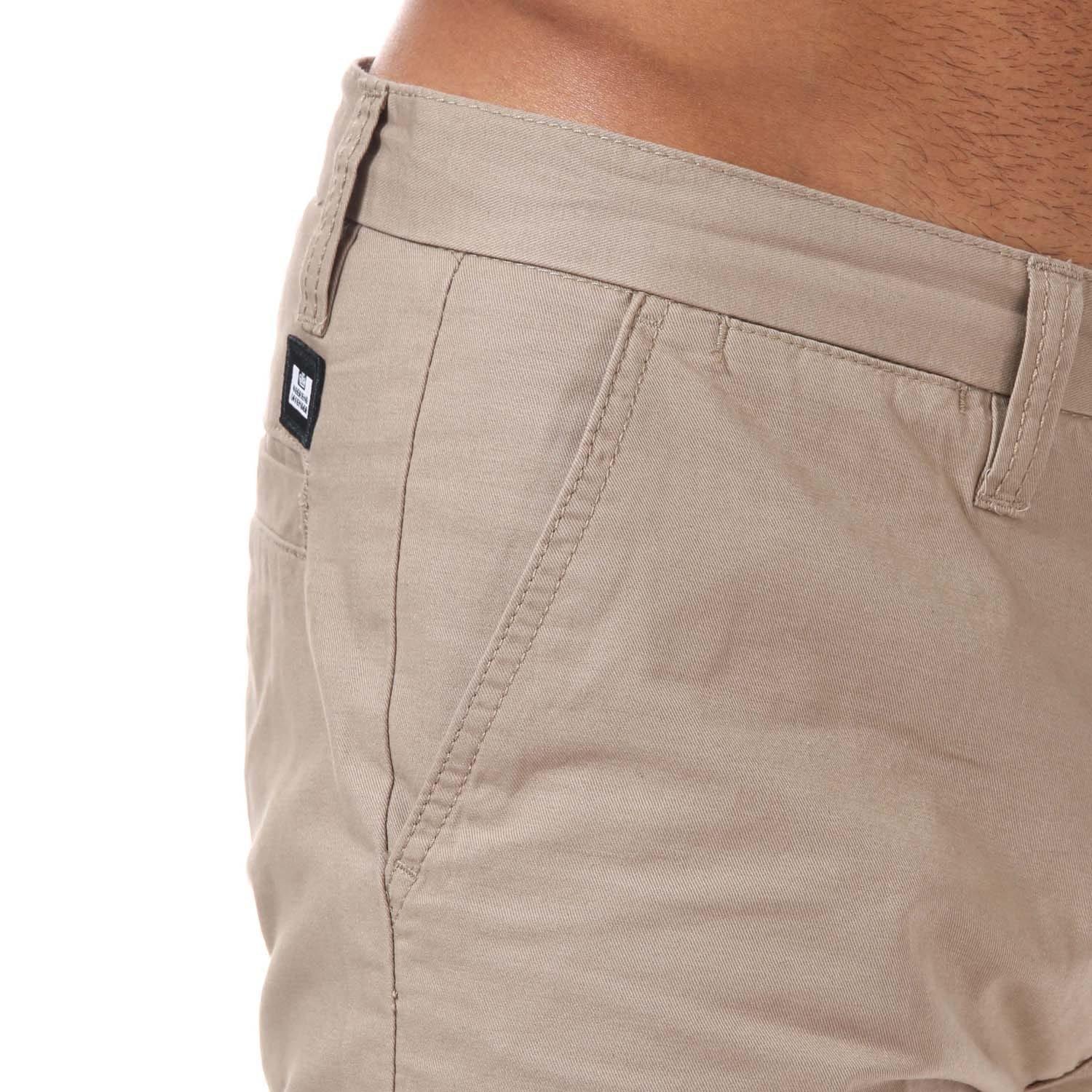 Stone - Weekend Offender - Dillenger Cotton Twill Chino Shorts - 5