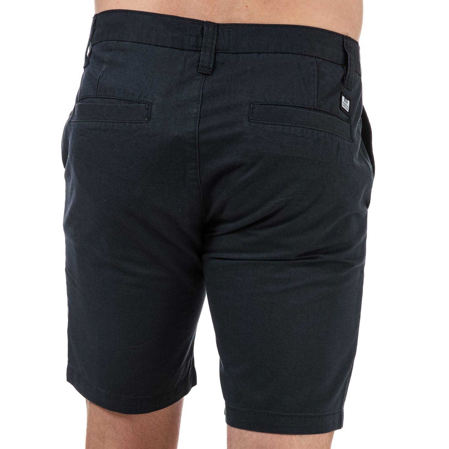 Navy - Weekend Offender - Dillenger Cotton Twill Chino Shorts - 2
