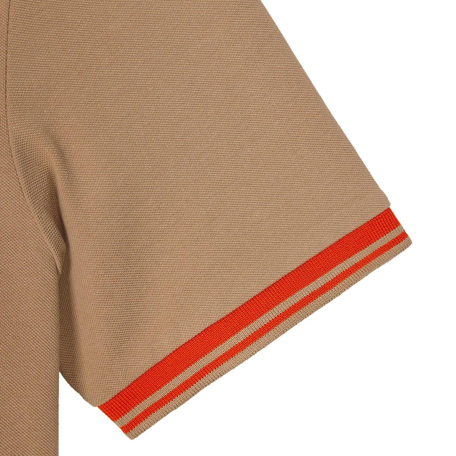 Cognac - Weekend Offender - Levanto Tipped Polo Shirt - 5