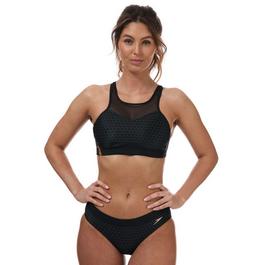 Speedo Hexagonal Mesh Panel Bikini