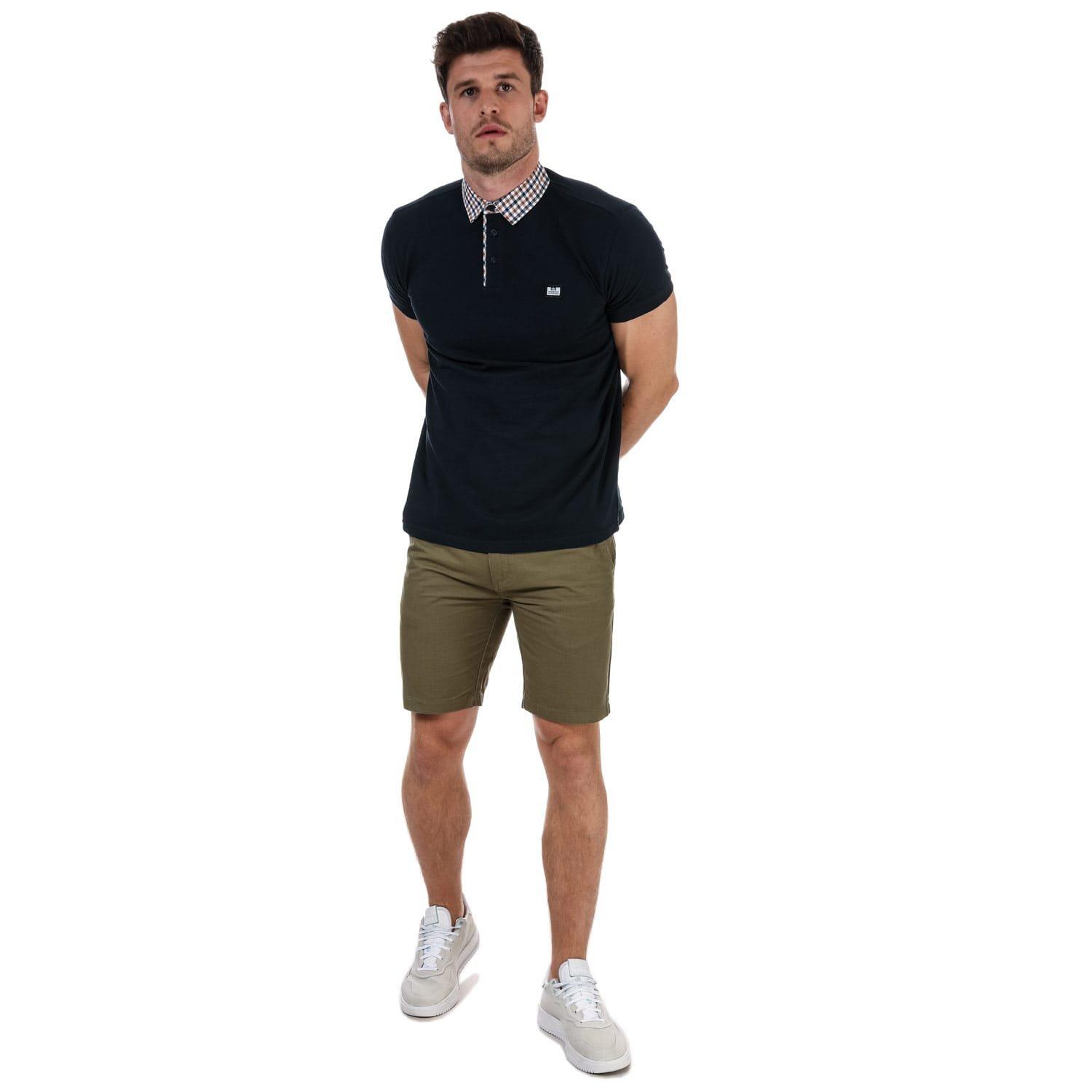 Khaki - Weekend Offender - Dillenger Cotton Twill Chino Shorts - 3