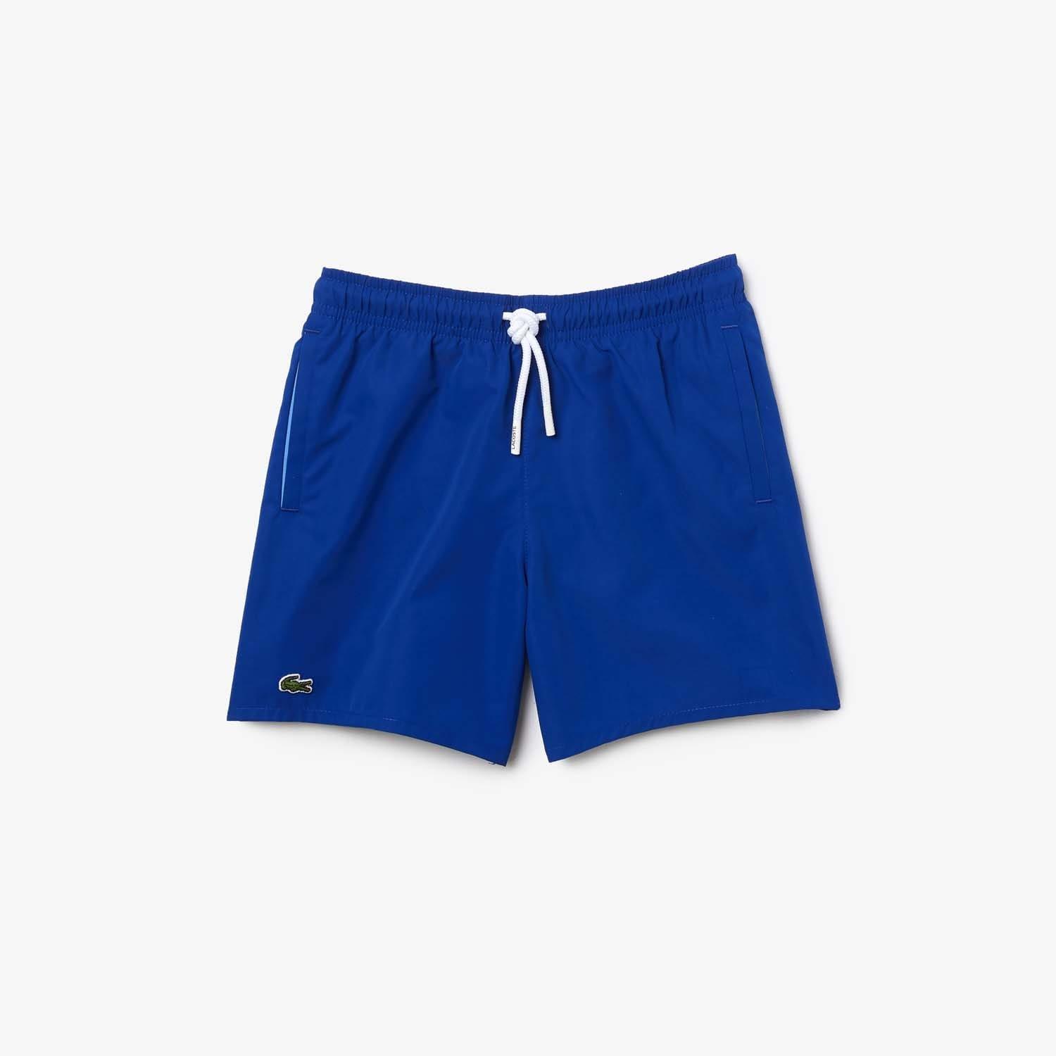 Blue - Lacoste - Quick Dry Swim Shorts - 1