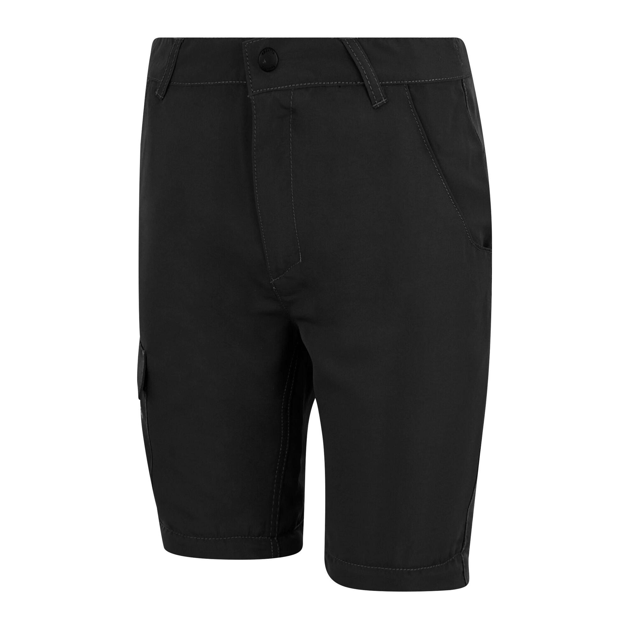 Black - Regatta - Kids Sorcer Zip Off III Quick-Drying Trousers - 12