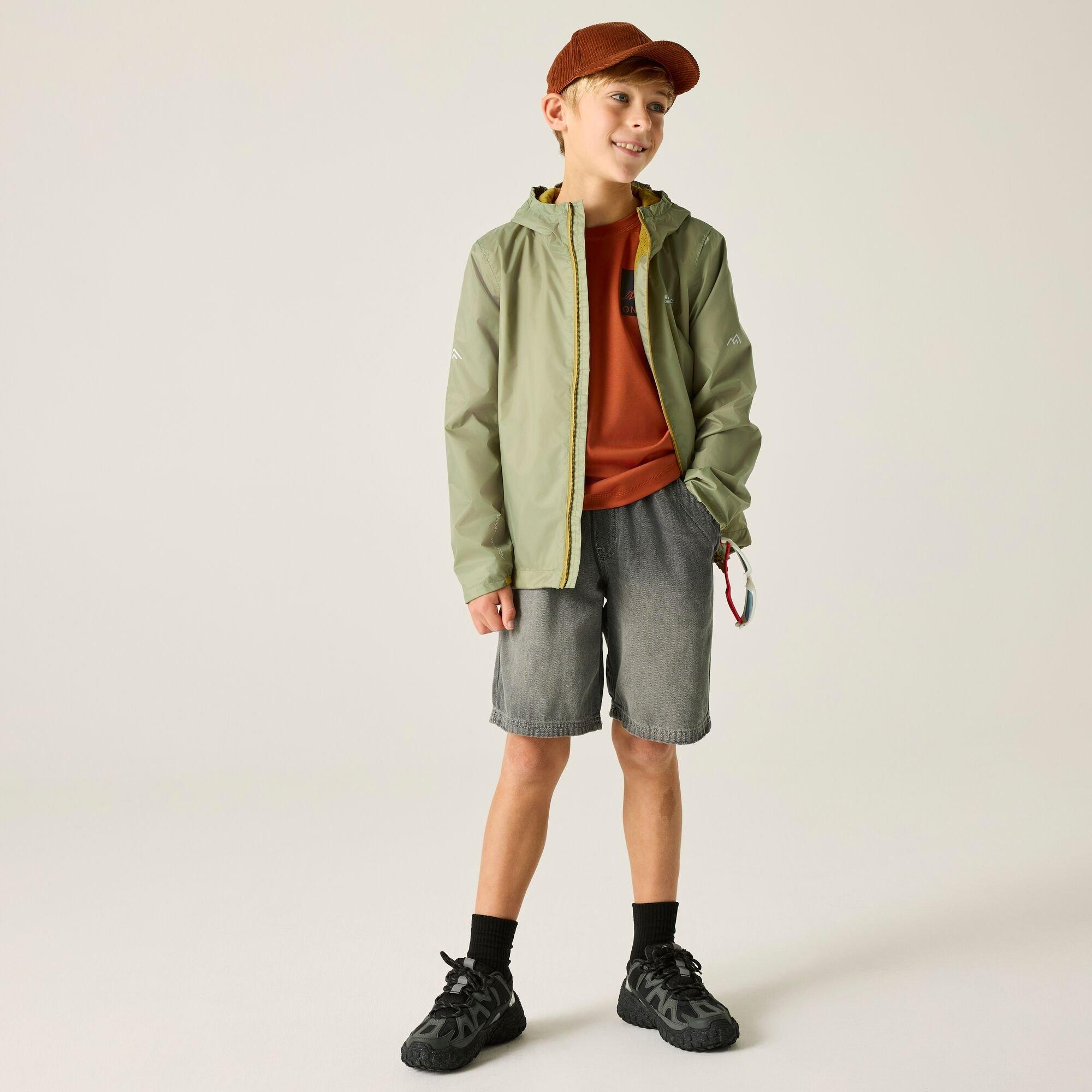 Light Sage - Regatta - Kids Lever Waterproof Isolite Jacket - 3