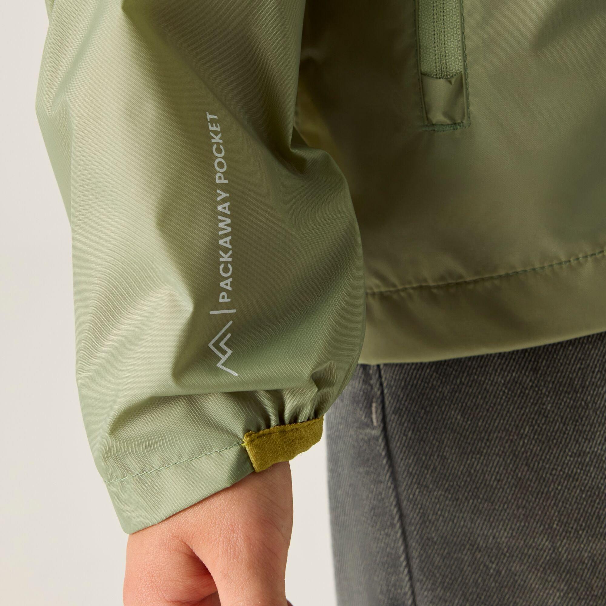 Light Sage - Regatta - Kids Lever Waterproof Isolite Jacket - 5
