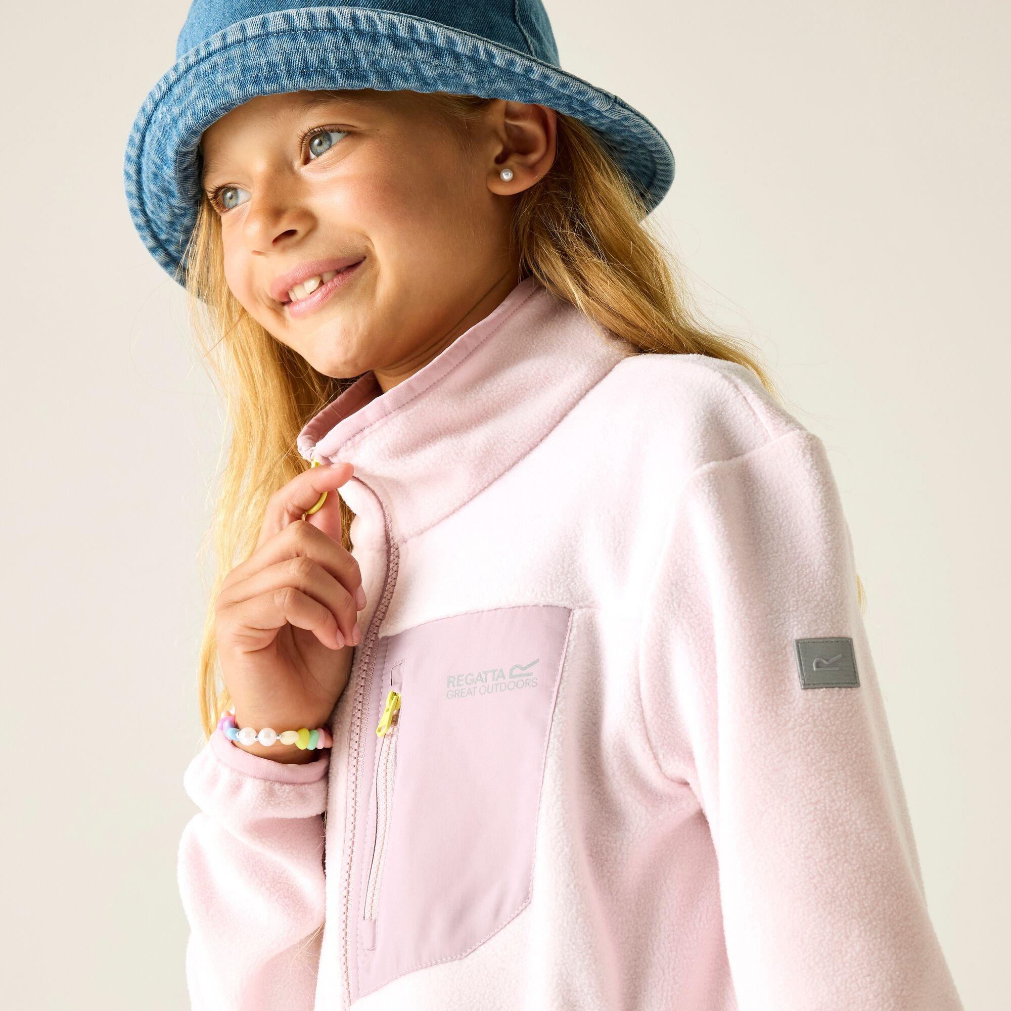 Pink Haze - Regatta - Kids Frankie Full Zip Fleece - 4