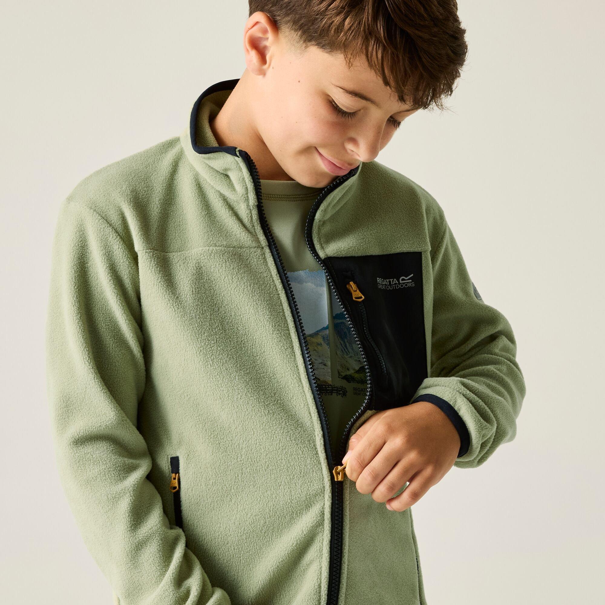 Light Sage - Regatta - Kids Frankie Full Zip Fleece - 4