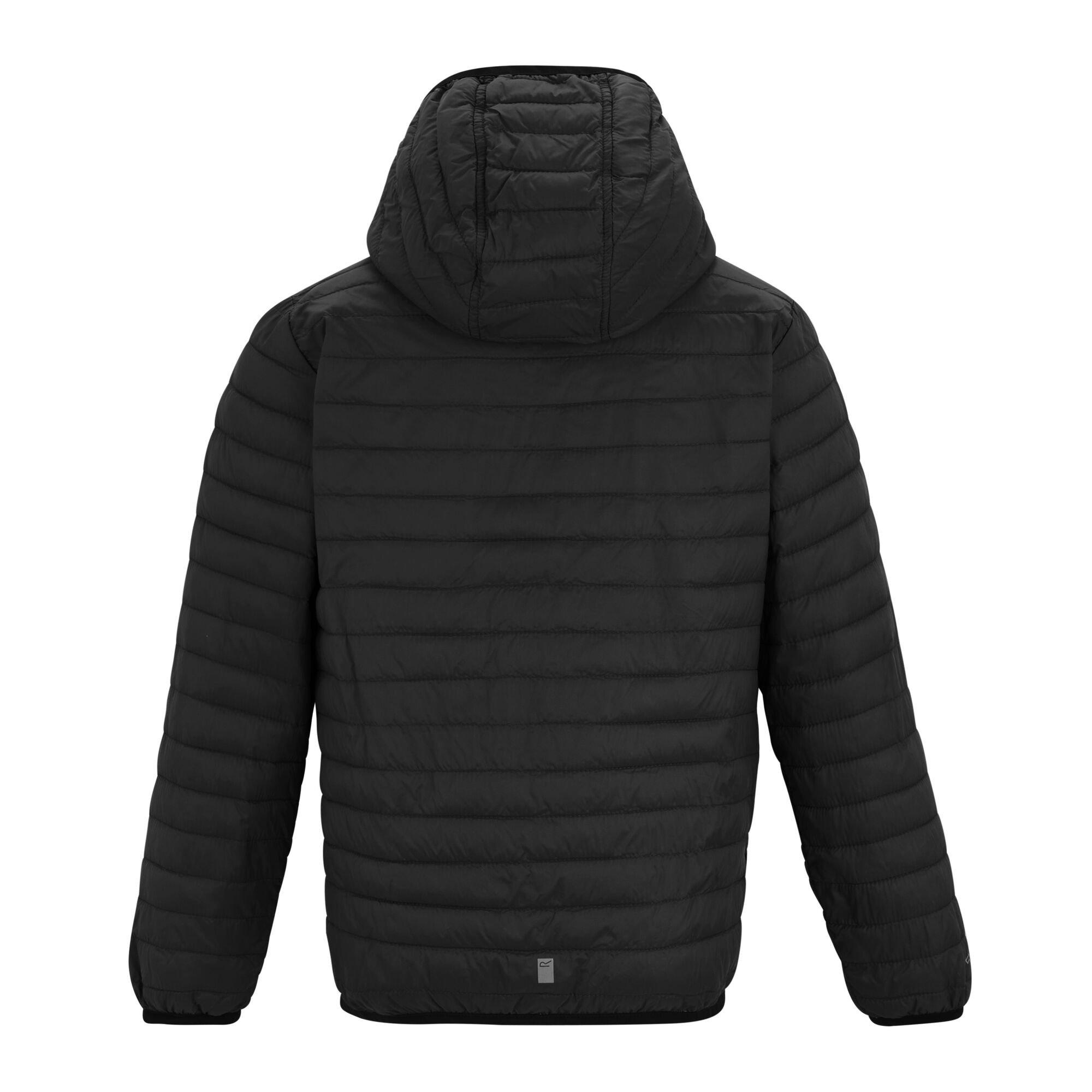 Black - Regatta - Kids Hooded Hillpack Water-Repellent  Jacket - 9