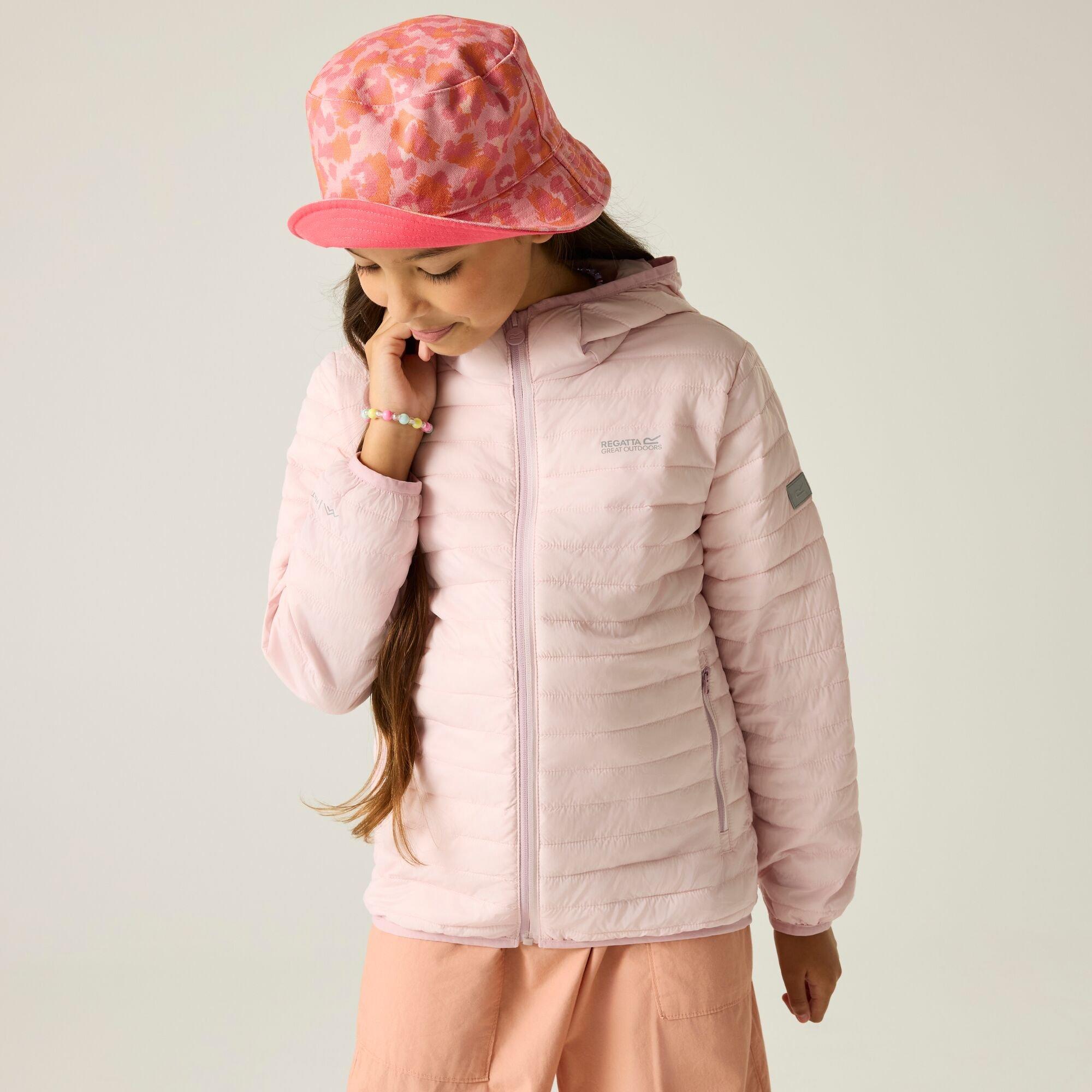 Regatta  Kids Kids Hooded Hillpack Water-Repellent Jacket - Pink Haze - 13 Years