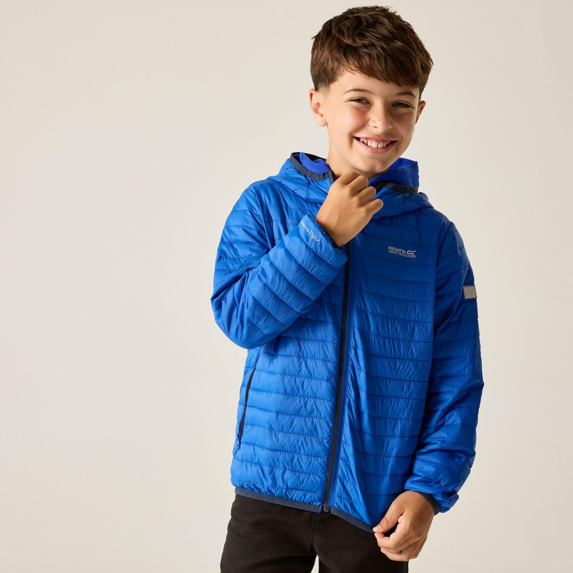 Regatta  Kids Kids Hooded Hillpack Water-Repellent Jacket - Olympian Blu - 13 Years