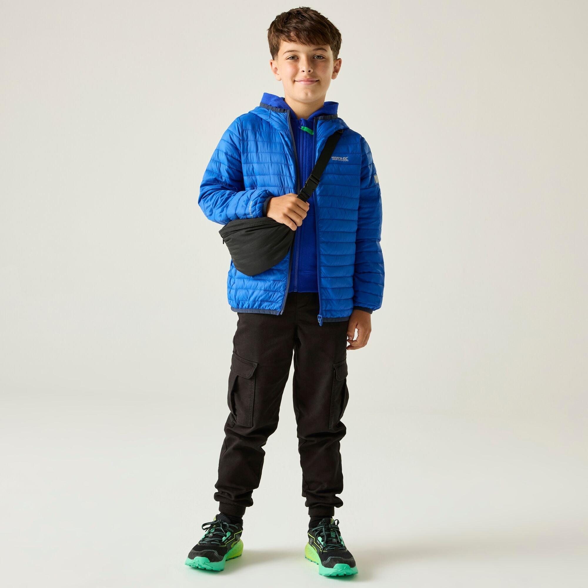 Olympian Blu - Regatta - Kids Hooded Hillpack Water-Repellent  Jacket - 3