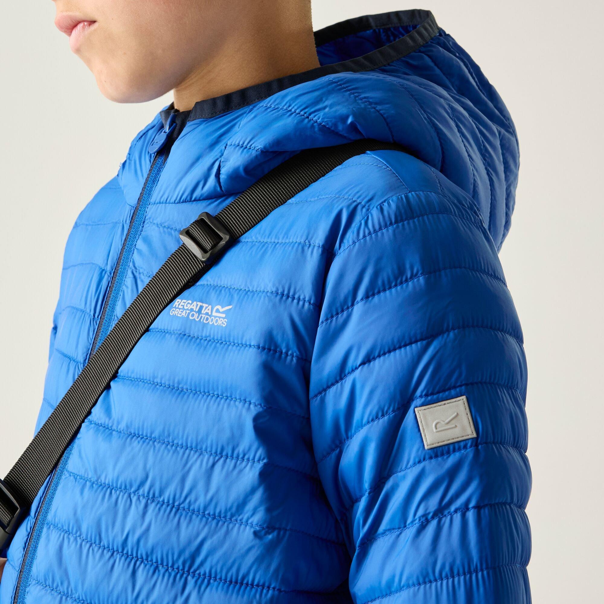 Olympian Blu - Regatta - Kids Hooded Hillpack Water-Repellent  Jacket - 4