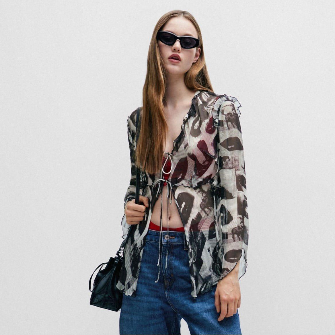 Multi Colour - Hugo - Etheria Regular-Fit Blouse - 2