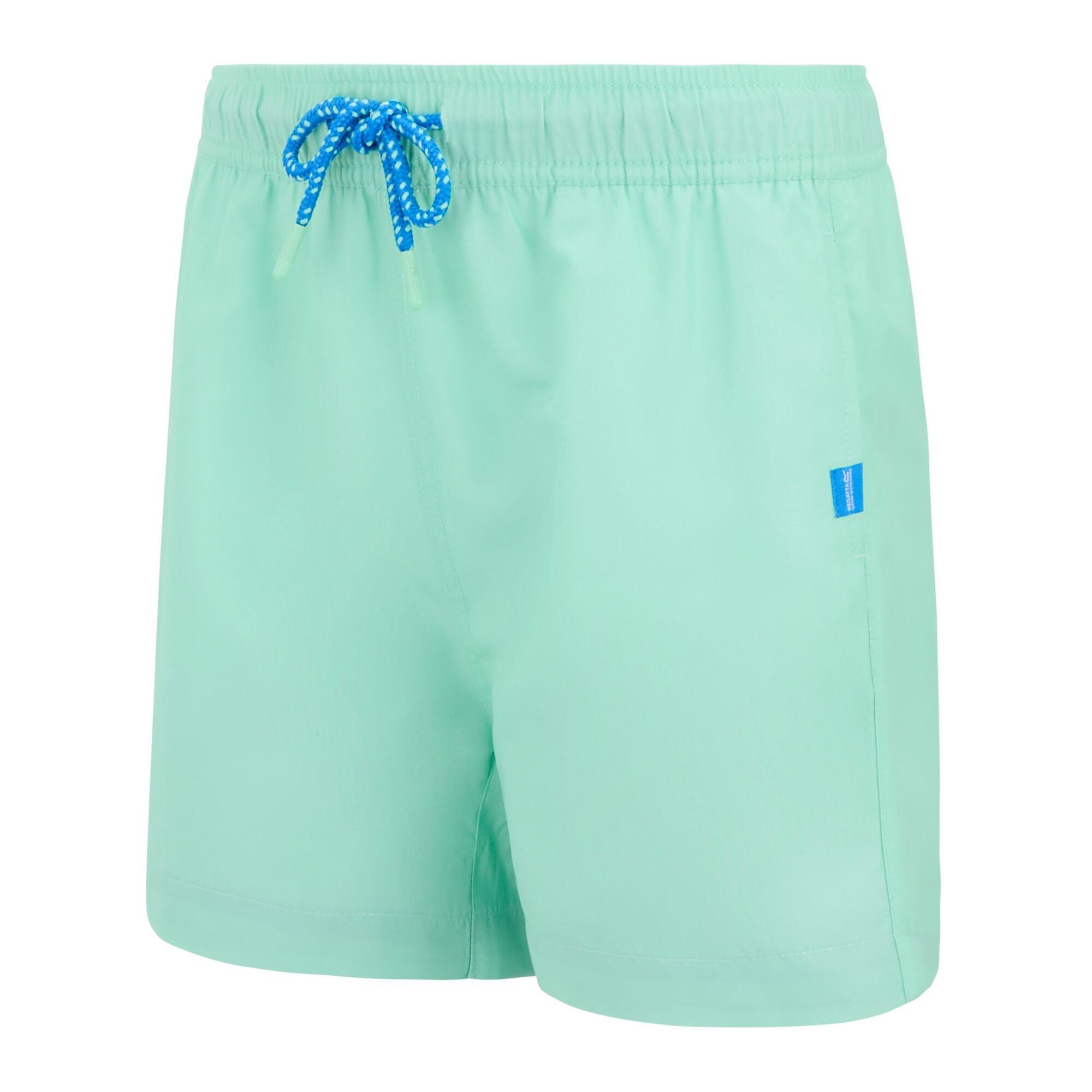 Icegrn/Sncbl - Regatta - Kids Skander Quick-Drying Swimwear - 8