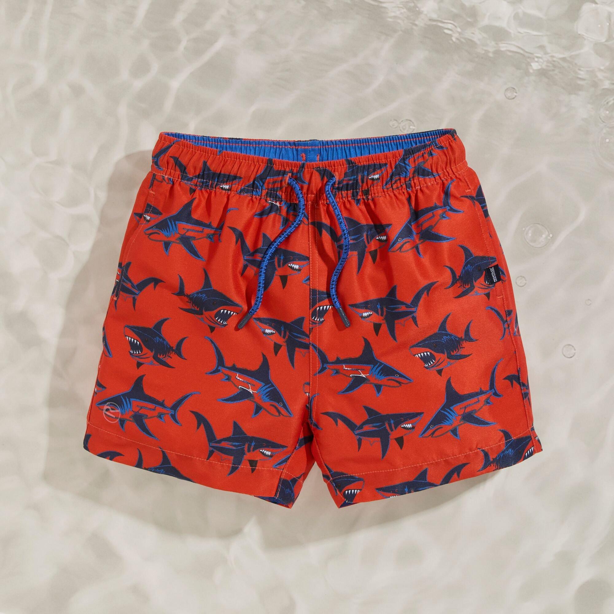 Regatta  Kids Kids Skander Quick-Drying Swimwear - Rusoranshark - 3-4 Years